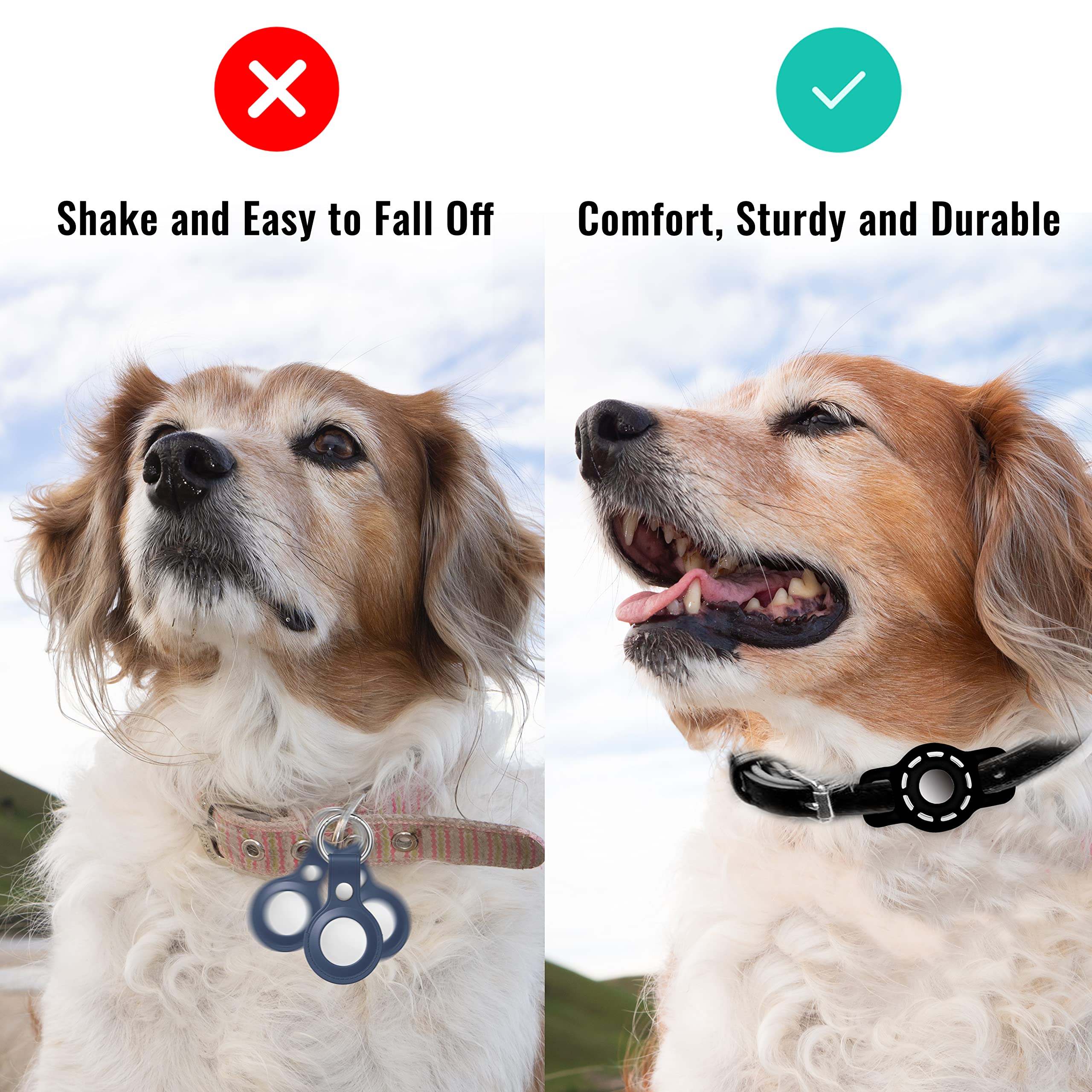 Airtag Cat Collar Holder For Apple Air Tag, Silicone Case For Small Pets