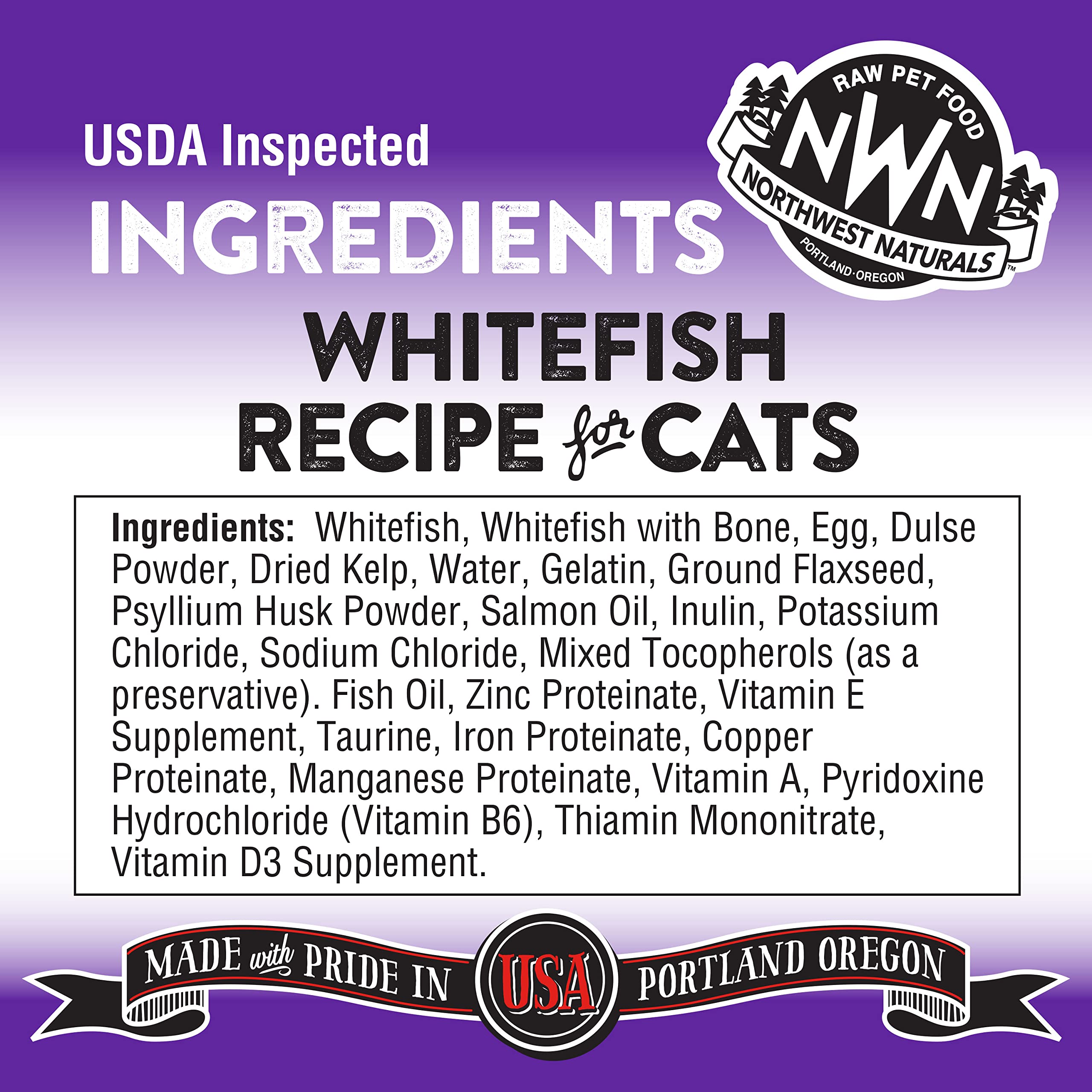 Northwest Naturals Freeze Dried Whitefish Cat Food - Grain-Free, Gluten-Free, 11 Oz. Cat Training Treats