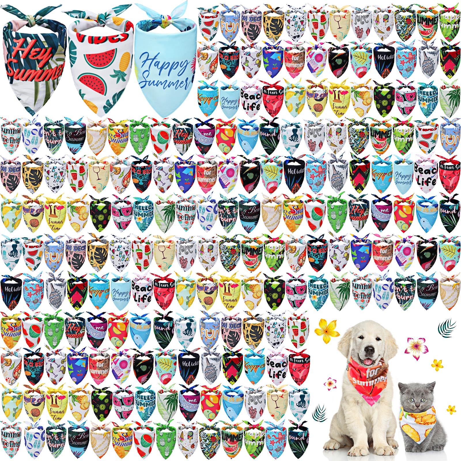 Kacctyen 200 Pcs Halloween Dog Bandana Bulk For Groomers Triangle Bandana With Halloween Patterns Soft And Adjustable Holiday Ke