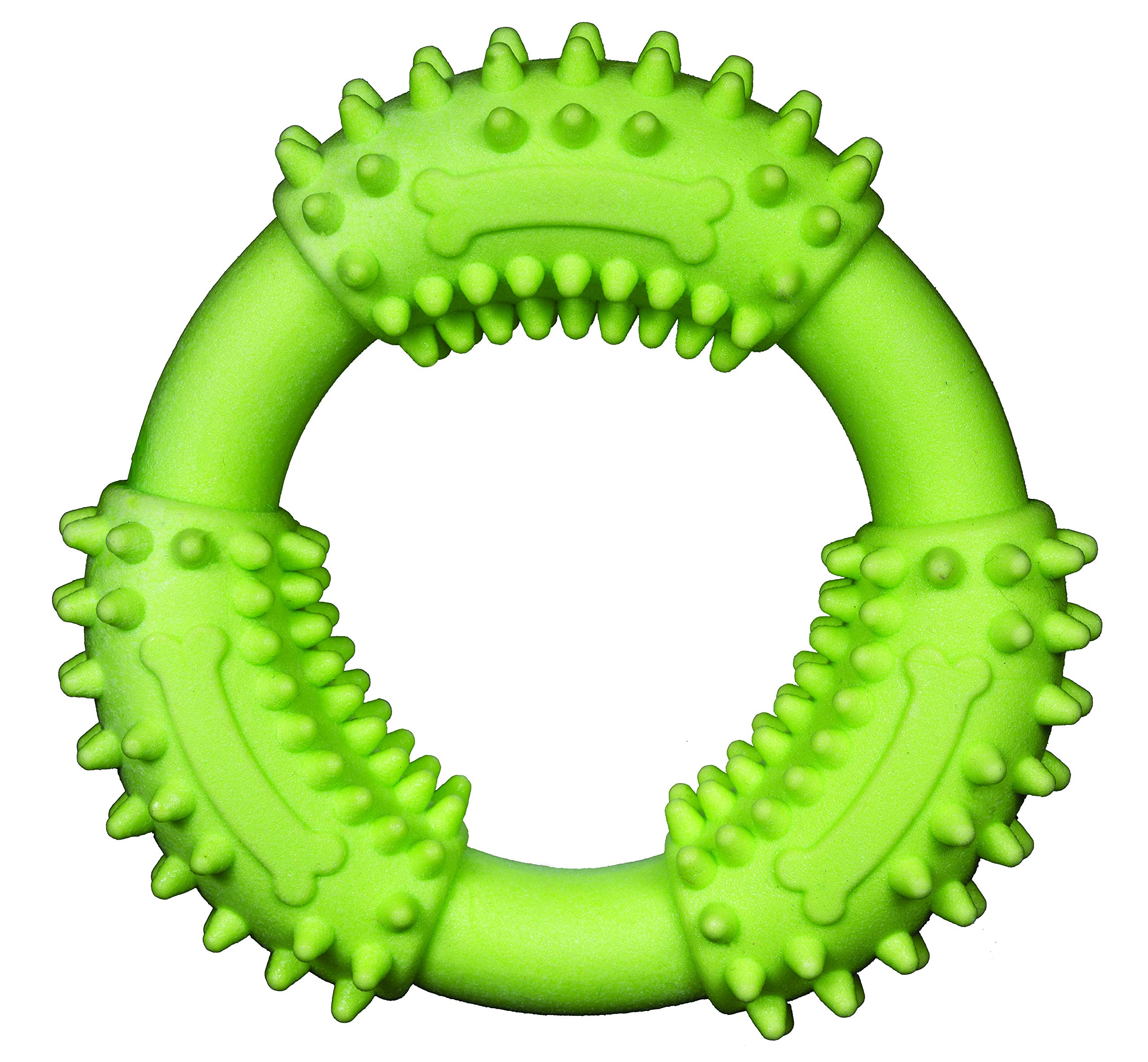 Spunky Pup Gnaw Guard Foam Dog Toy | Strong Dental Chew Toy | Promotes Healthy Teeth & Gums | Small Ring