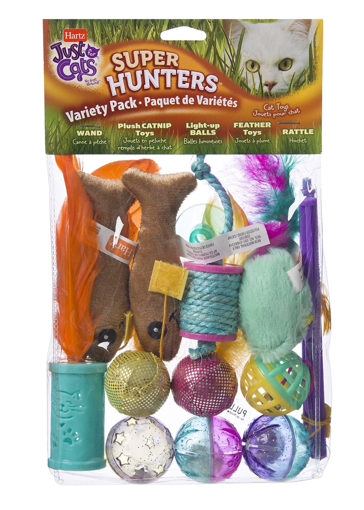 Hartz Just For Cats Super Hunters Toy Variety Pack