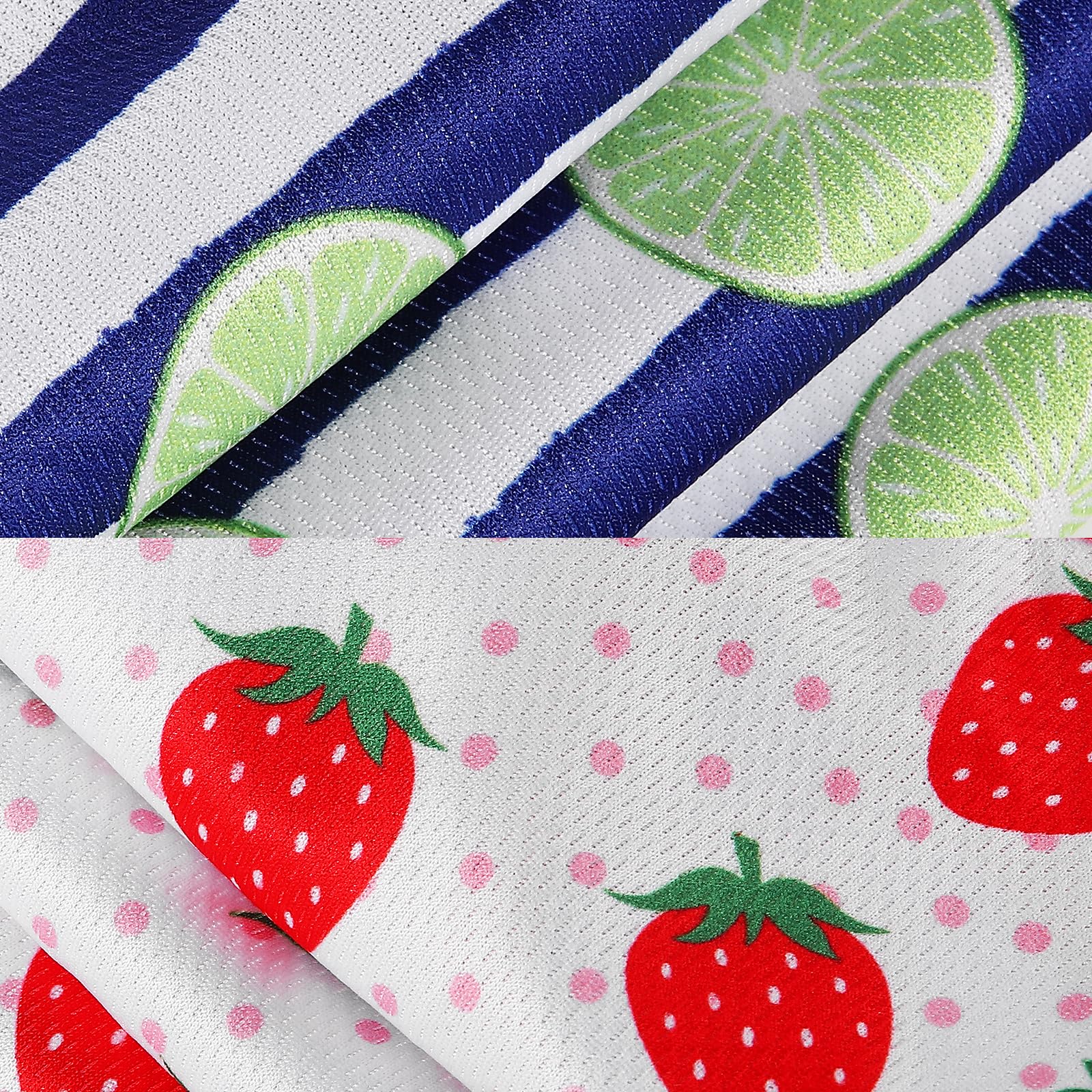 2 Pack Dog Shirt For Small Dogs - Cute Puppy Soft Vest Sleeveless T-Shirt Summer Funny Strawberry Lemon Print Dog Clothes Lightw
