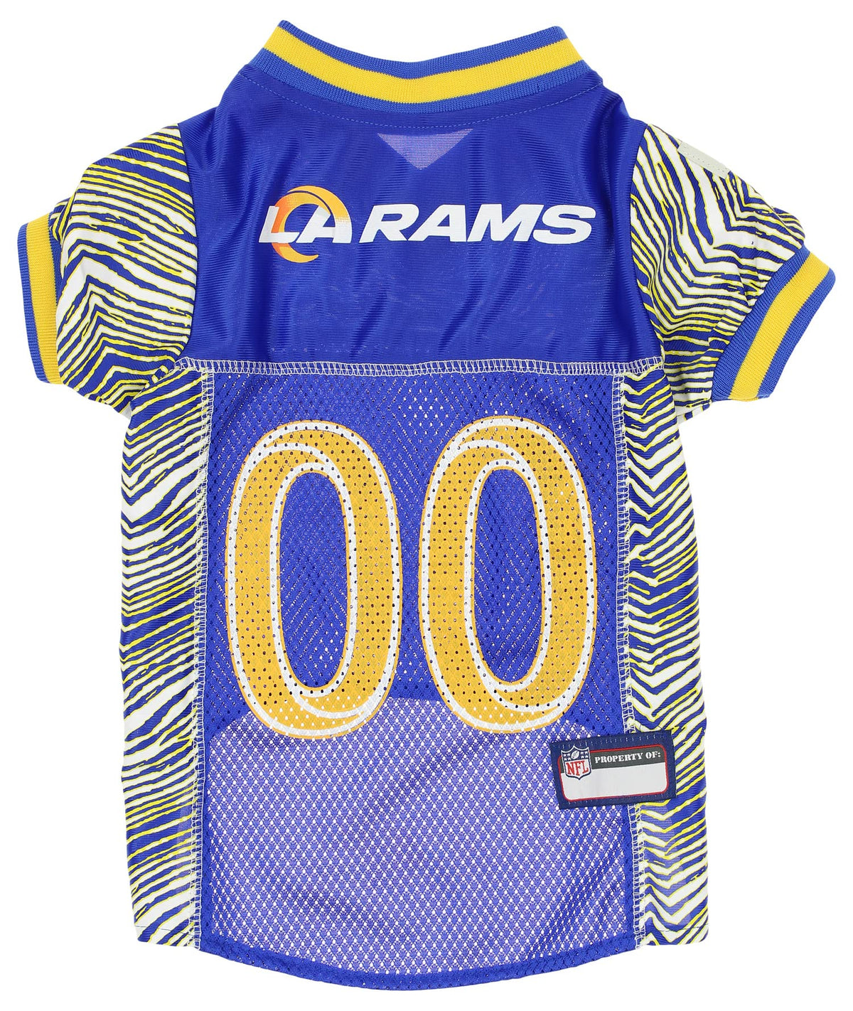 Zubaz Nfl Team Pet Jersey For Dogs, Los Angeles Rams, X-Small