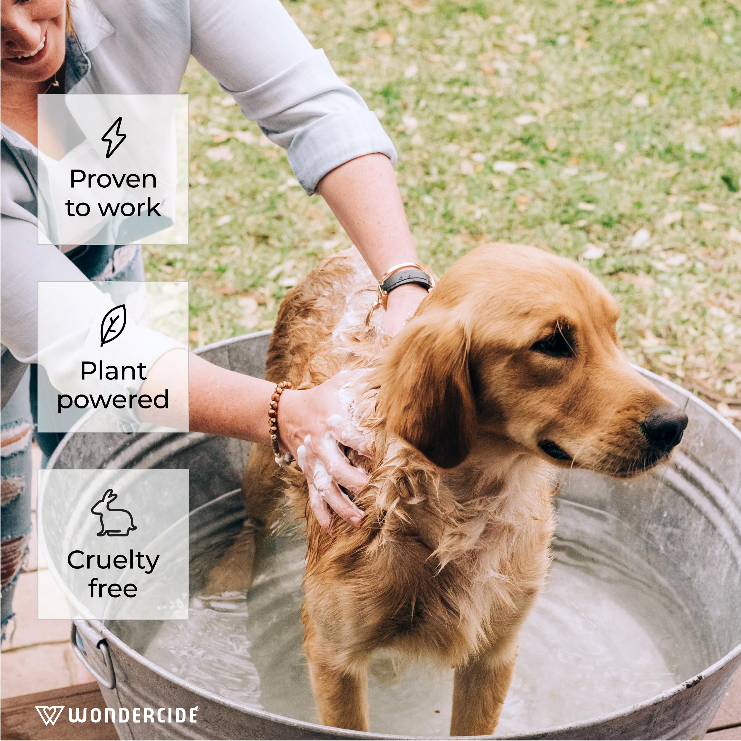 Wondercide - Flea & Tick Shampoo For Dogs And Cats - Flea And Tick Killer Treatment With Natural Essential Oils - For Pets Over