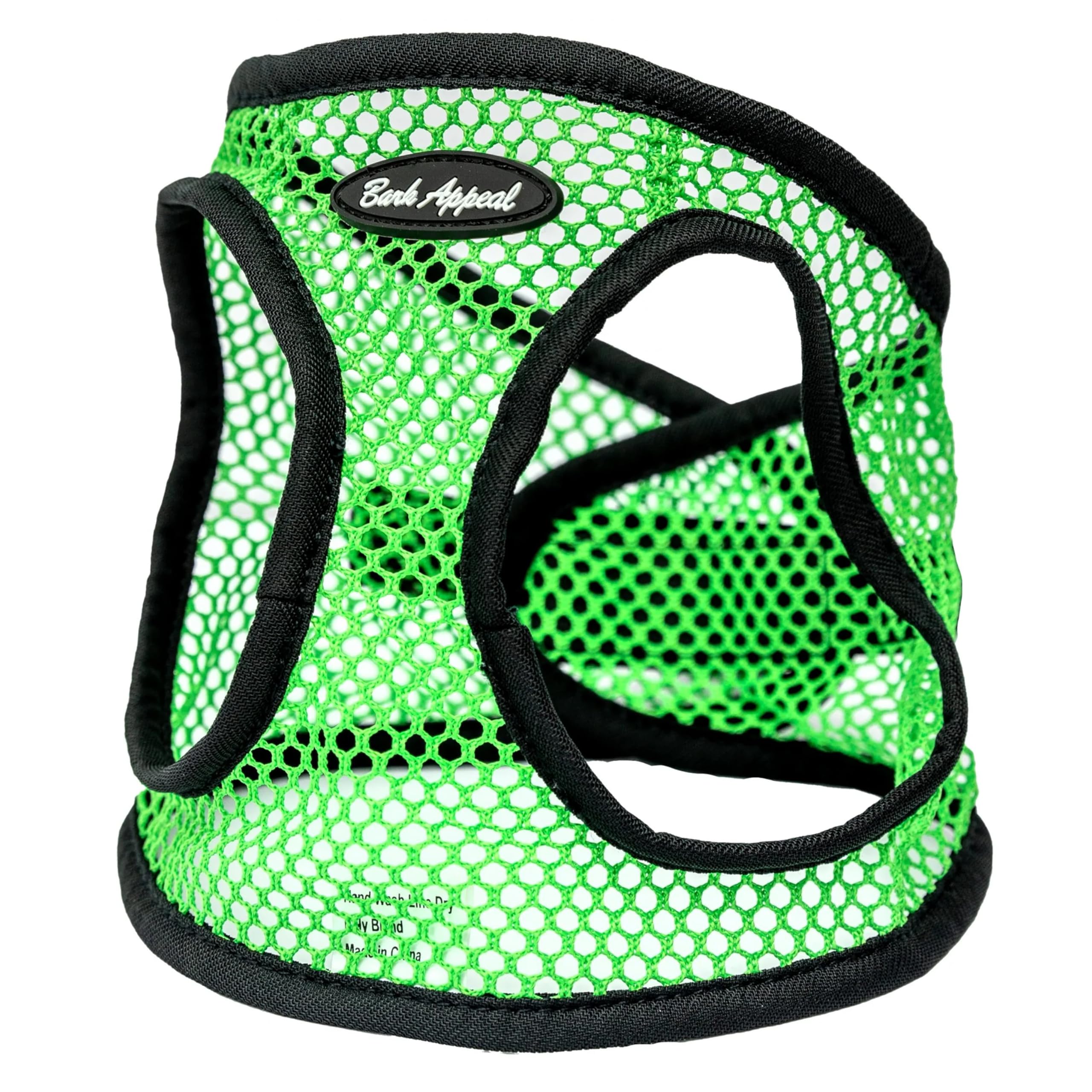 Bark Appeal Green Netted Step-in Dog Harness for Large to Extra Large Sized Pets - Updated Sizing, Remeasuring is Essential - So