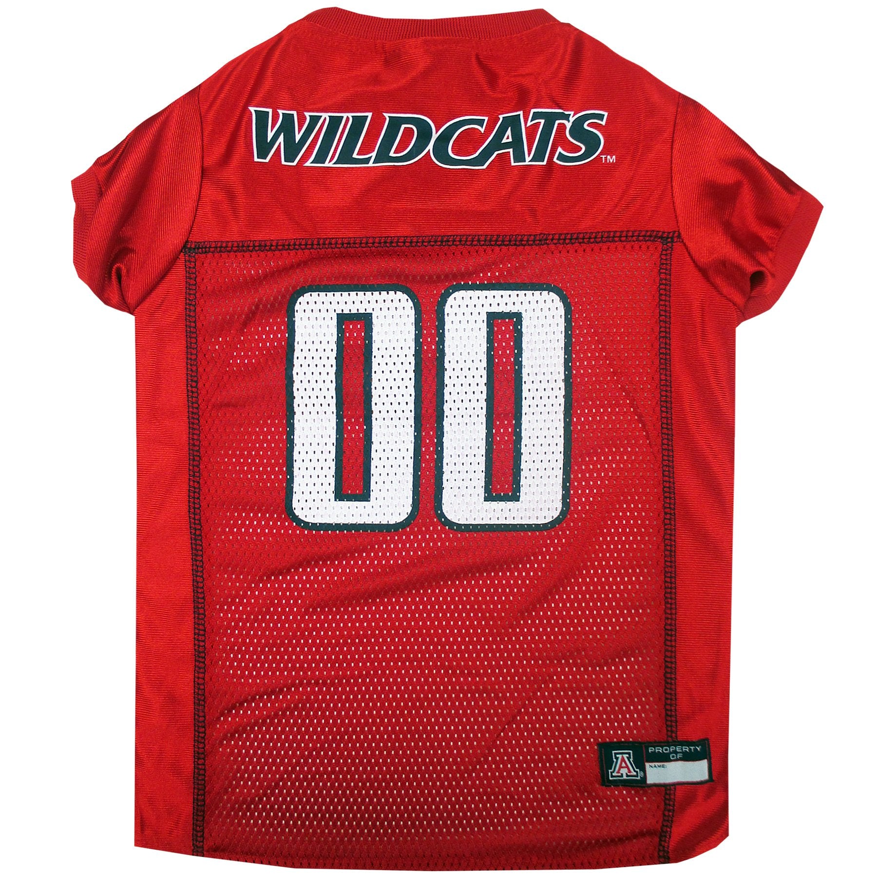 Pets First NCAA College Arizona Wildcats Mesh Jersey for DOGS & CATS, X-Small. Licensed Dog Jersey with your Favorite Football/B