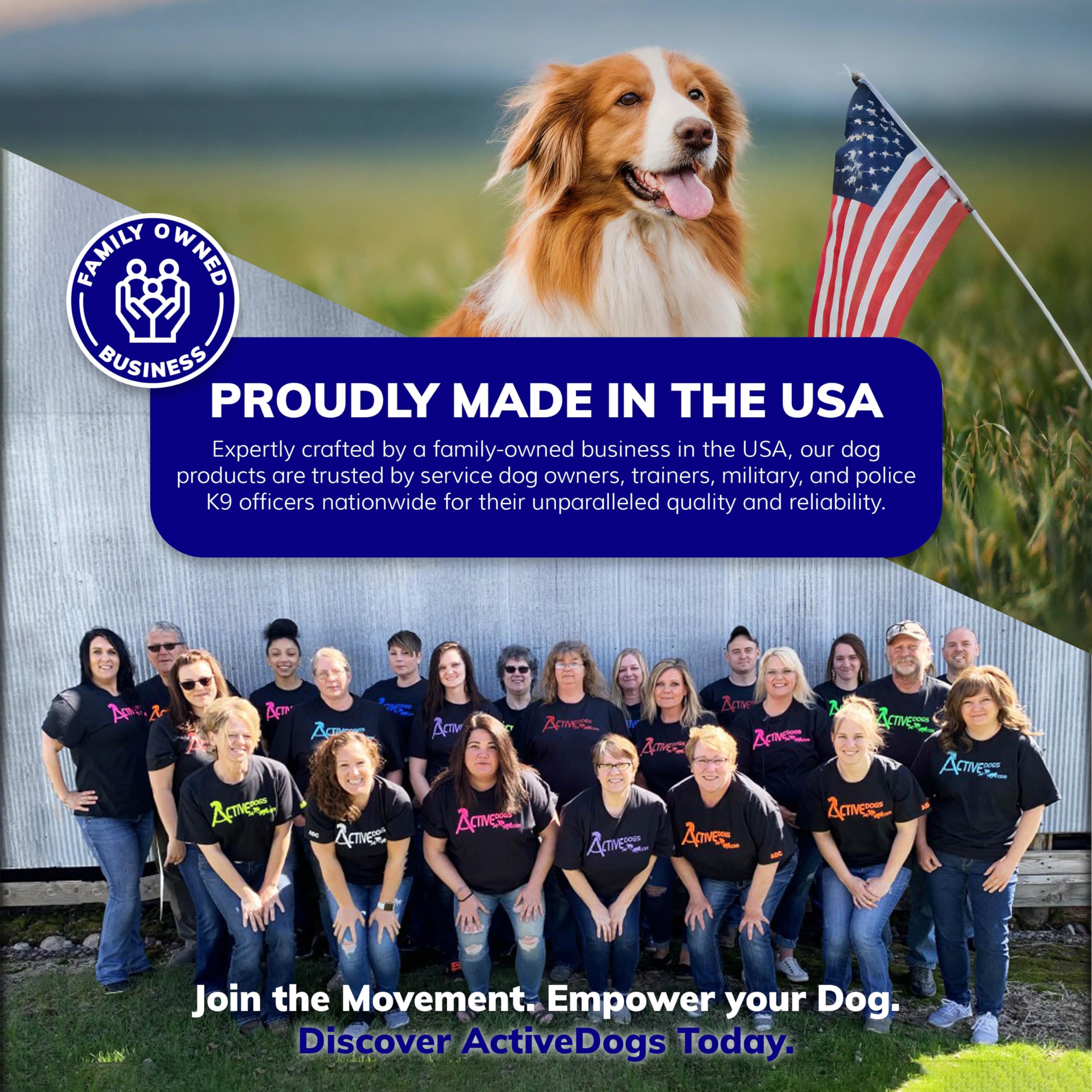 Activedogs Service Dog Vest Harness + Free Clip-On Bridge Handle + Free Clip-On Id Carrier + Free Ada Cards + Free Reflective Se