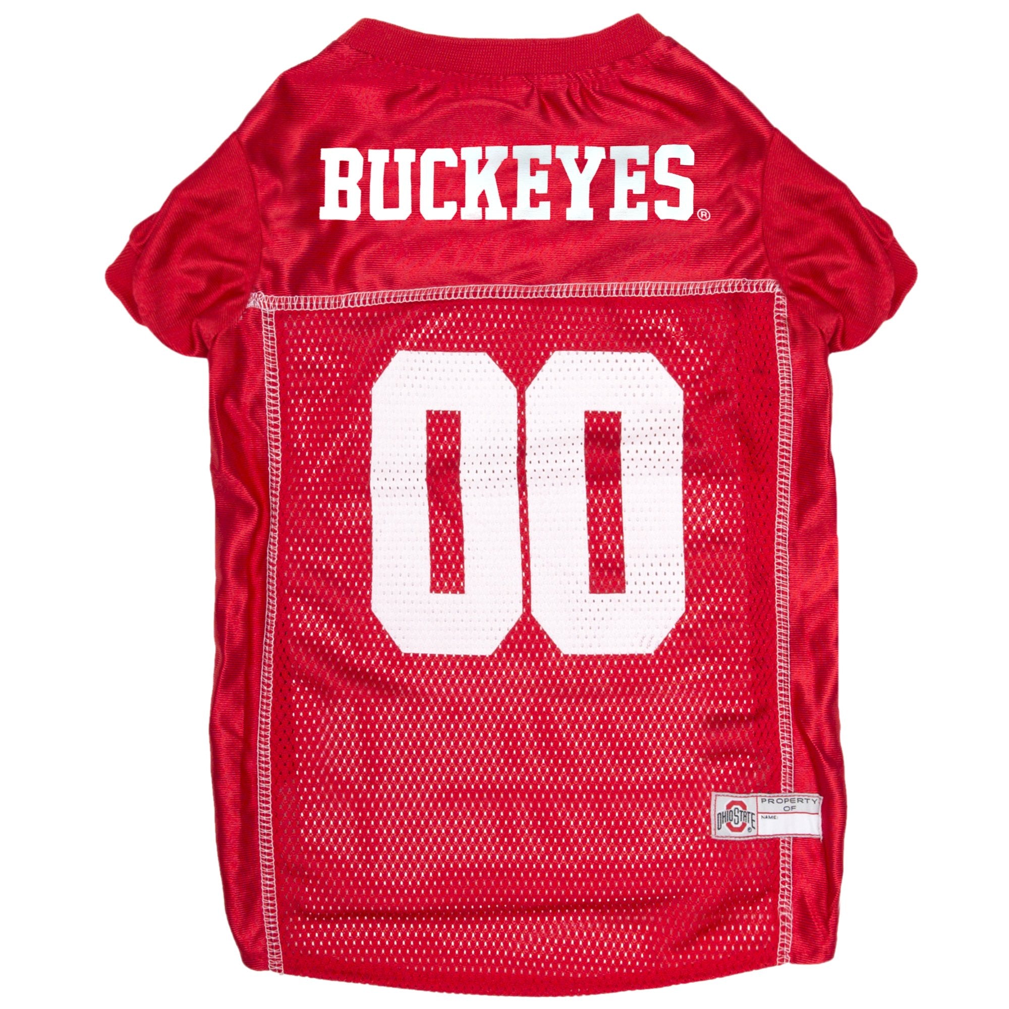 Pets First NCAA College Ohio State Buckeyes Mesh Jersey for DOGS & CATS, XX-Large. Licensed Dog Jersey with your Favorite Footba