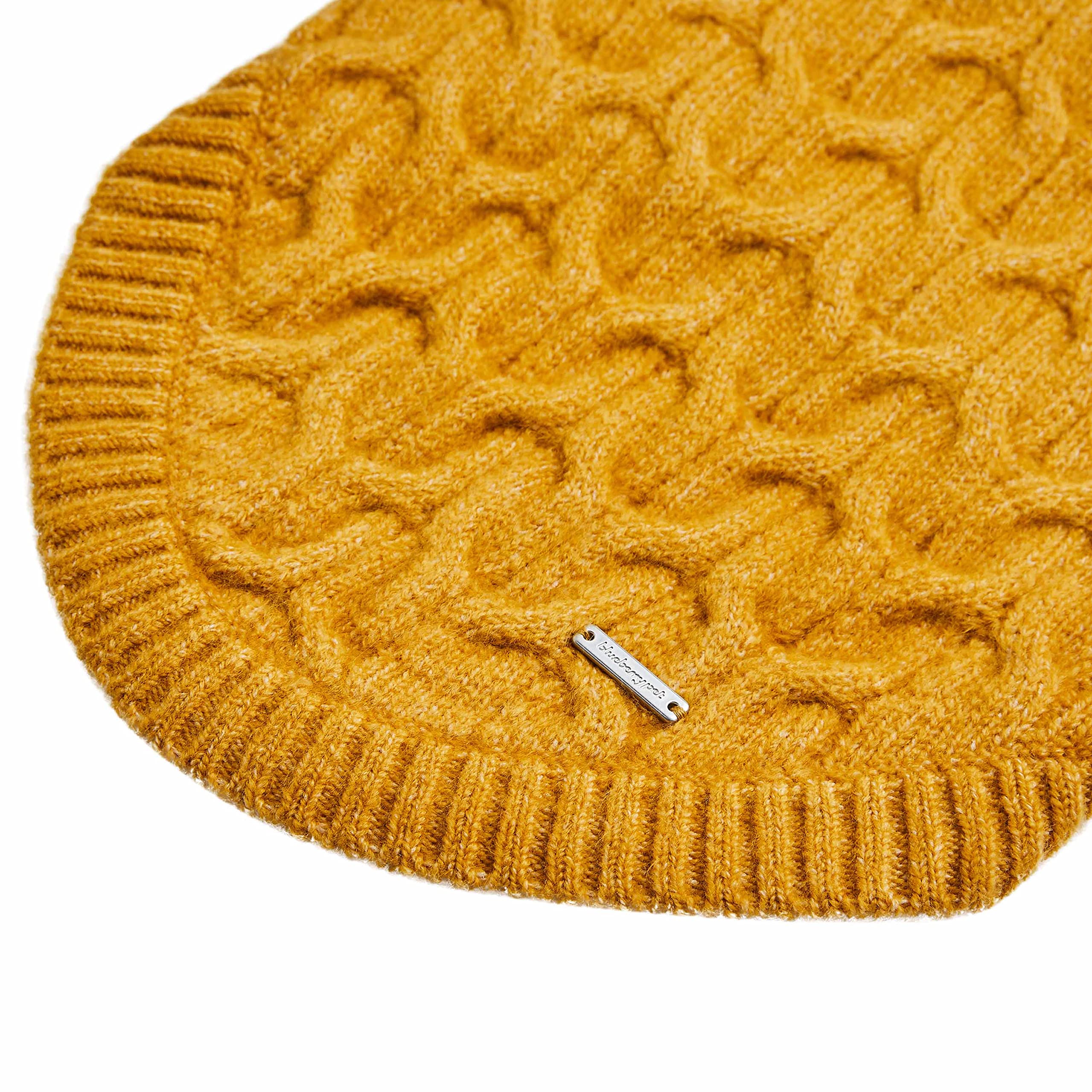 Blueberry Pet Classic Fuzzy Textured Knit Pullover Crew-Neck Dog Sweater In Mustard Yellow, Back Length 18', Pack Of 1 Clothes For Dogs