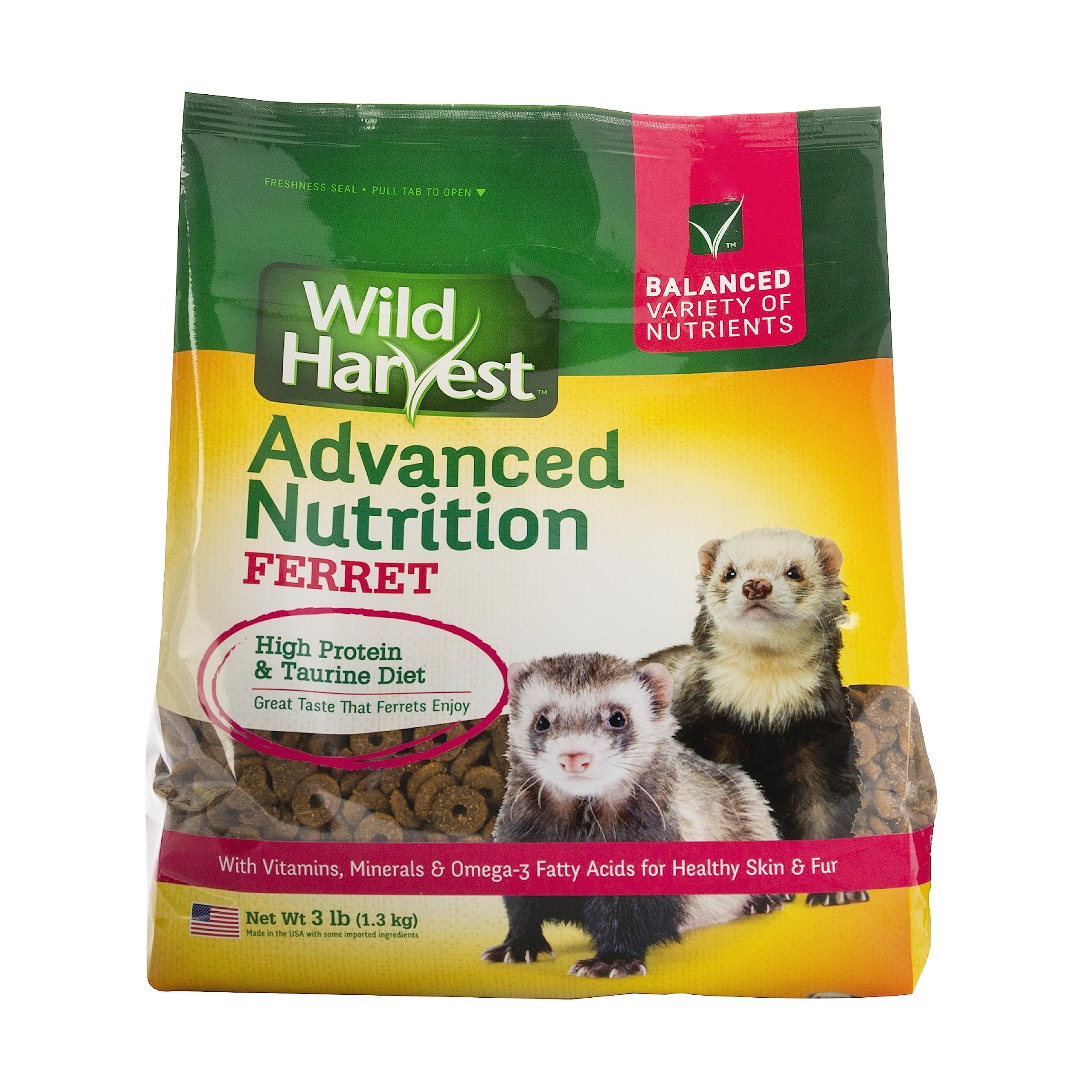 Wild Harvest Advanced Nutrition Ferret, High Protein And Taurine Diet, 3 Pounds
