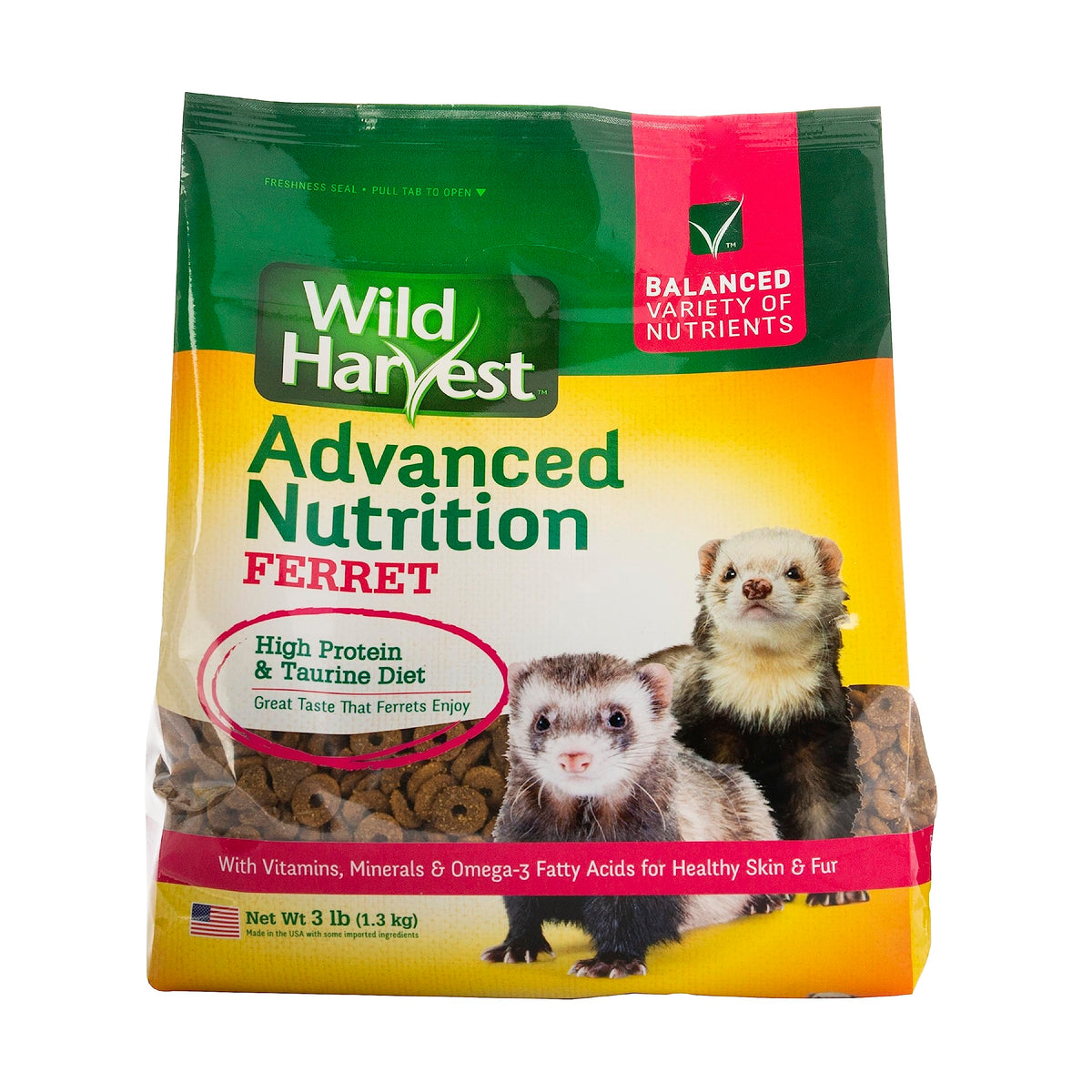 Wild Harvest Advanced Nutrition Ferret, High Protein And Taurine Diet, 3 Pounds