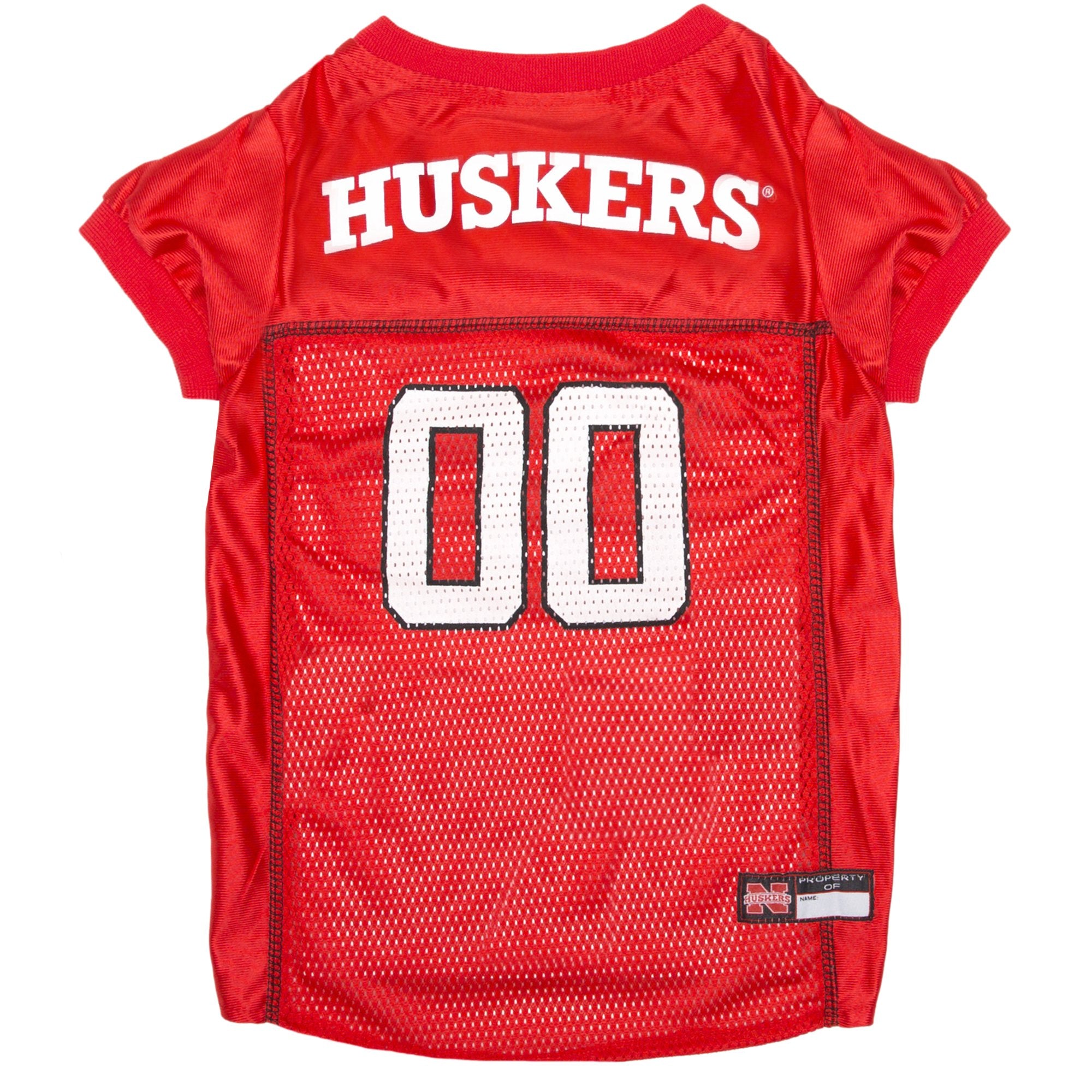 Pets First NCAA College Nebraska Cornhuskers Mesh Jersey for DOGS & CATS, XX-Large. Licensed Dog Jersey with your Favorite Footb
