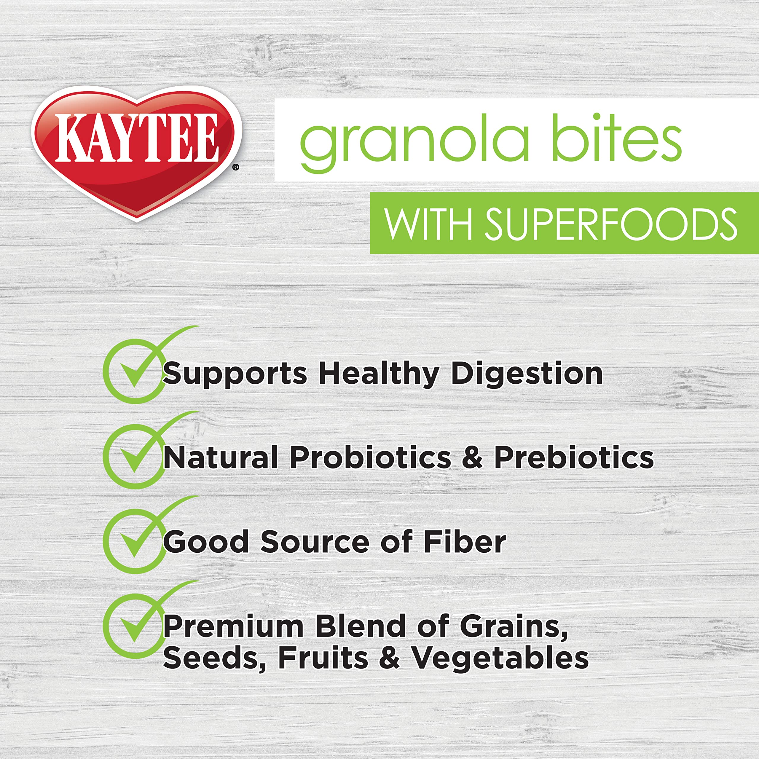 Kaytee Granola Bites with Super Foods Blueberry and Flax