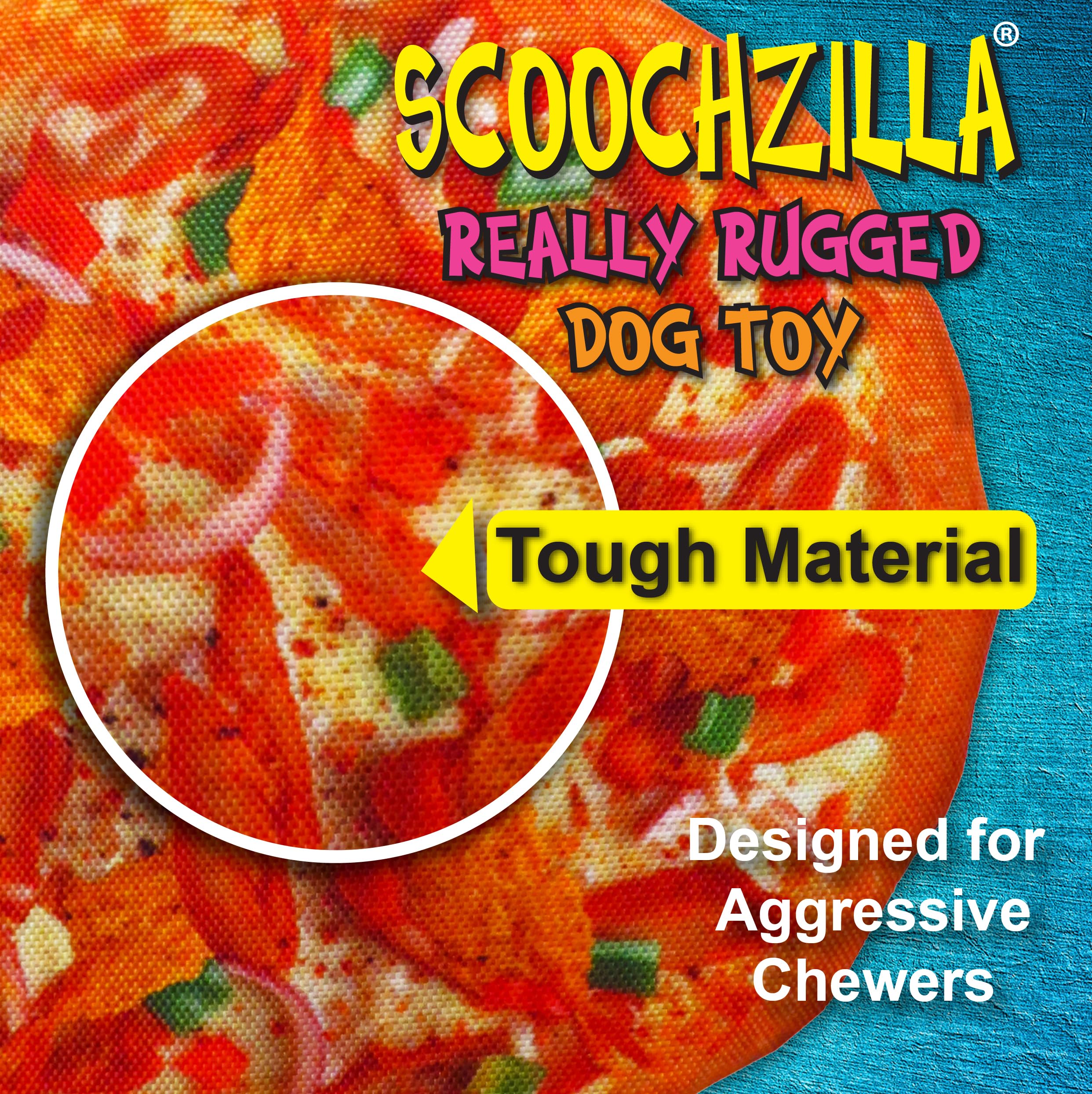 Scoochie Pet Plush Dog Toy with Squeaky Silly Sounds - Extra Soft, Unique Funny Designs for Aggressive Chewers - Interactive Pet Entertainment