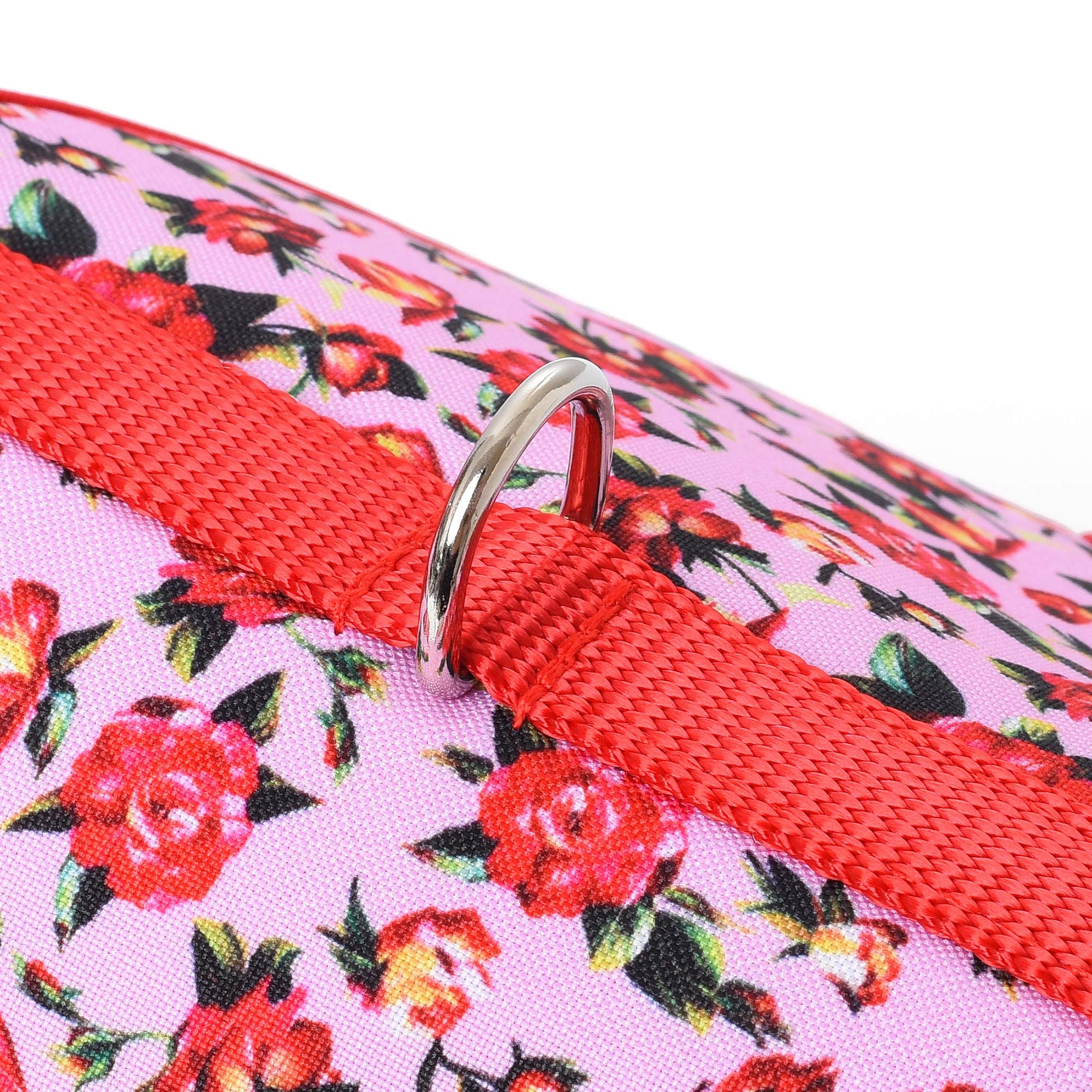 Mile High Life | Easy Get On Air Mesh Vest Harness | Spring Floral Collection | Adjustable Easy Closures Both Neck And Chest |20 Lbs Small Dogs & Cats | Peony Rose | Xs Chest Size (14'-16')