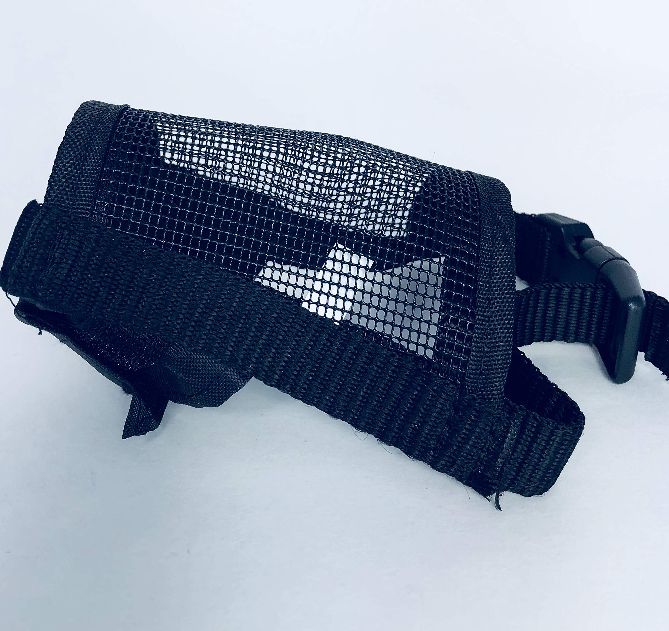 Kole Ki-Of792 Adjustable Nylon Mesh Dog Muzzle, Large