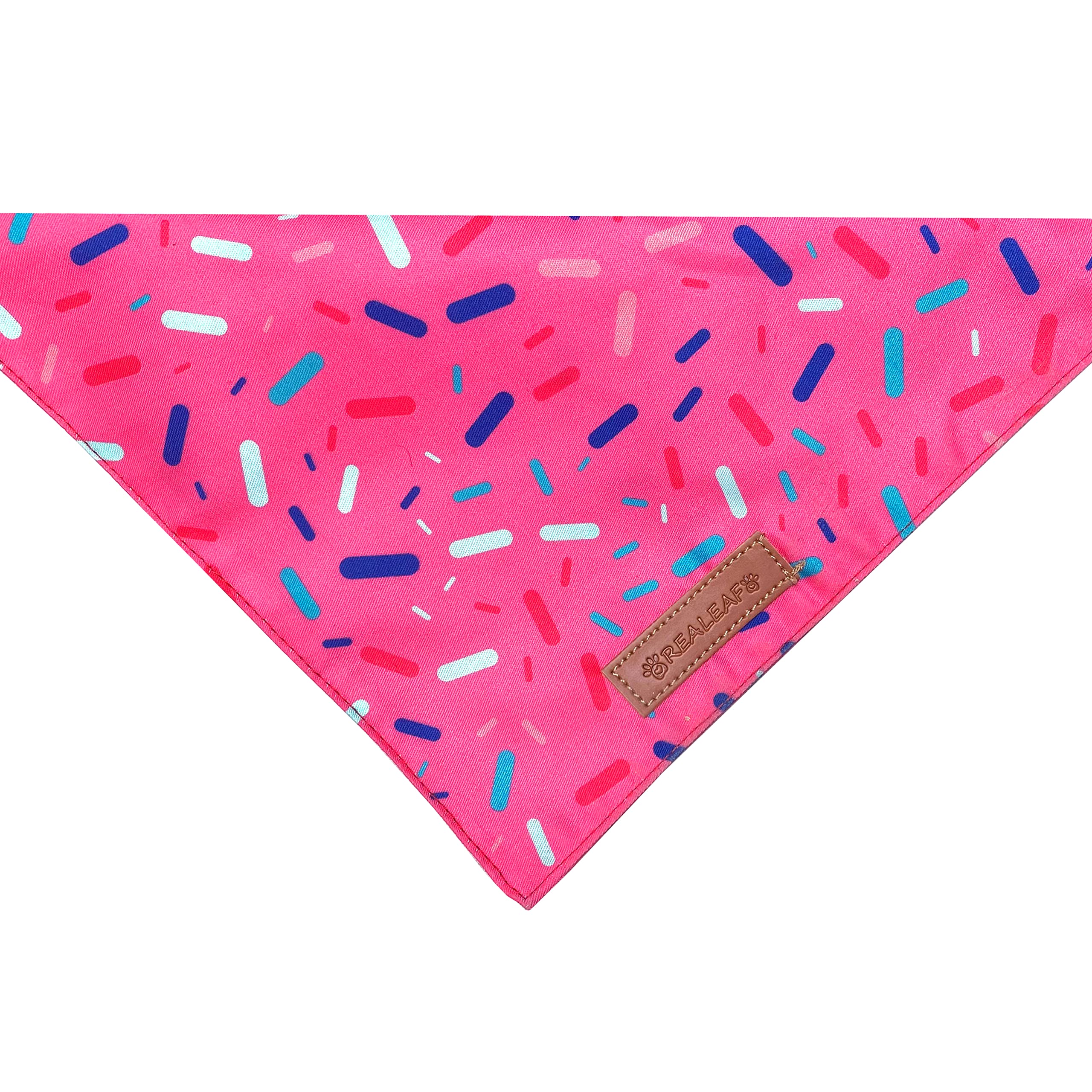 Realeaf Dog Birthday Bandanas 2 Pack, Dog Birthday Party Supplies, Blue And Pink Bandana, Triangle Reversible Pet Scarf For Boy