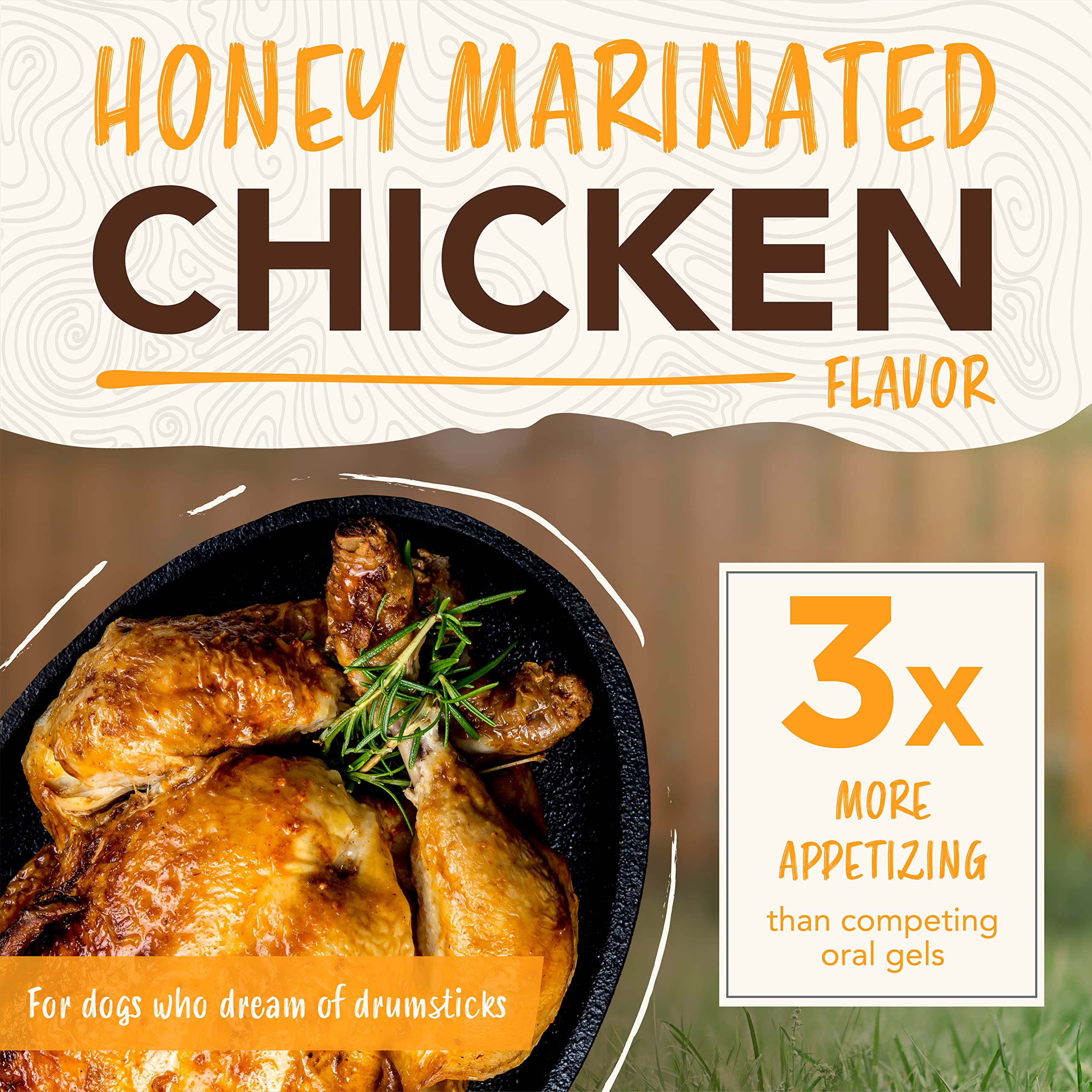 TropiClean Enticers Dog Teeth Cleaning Treat Gel | Honey Chicken Flavored Dog Toothpaste Alternative| 2 oz