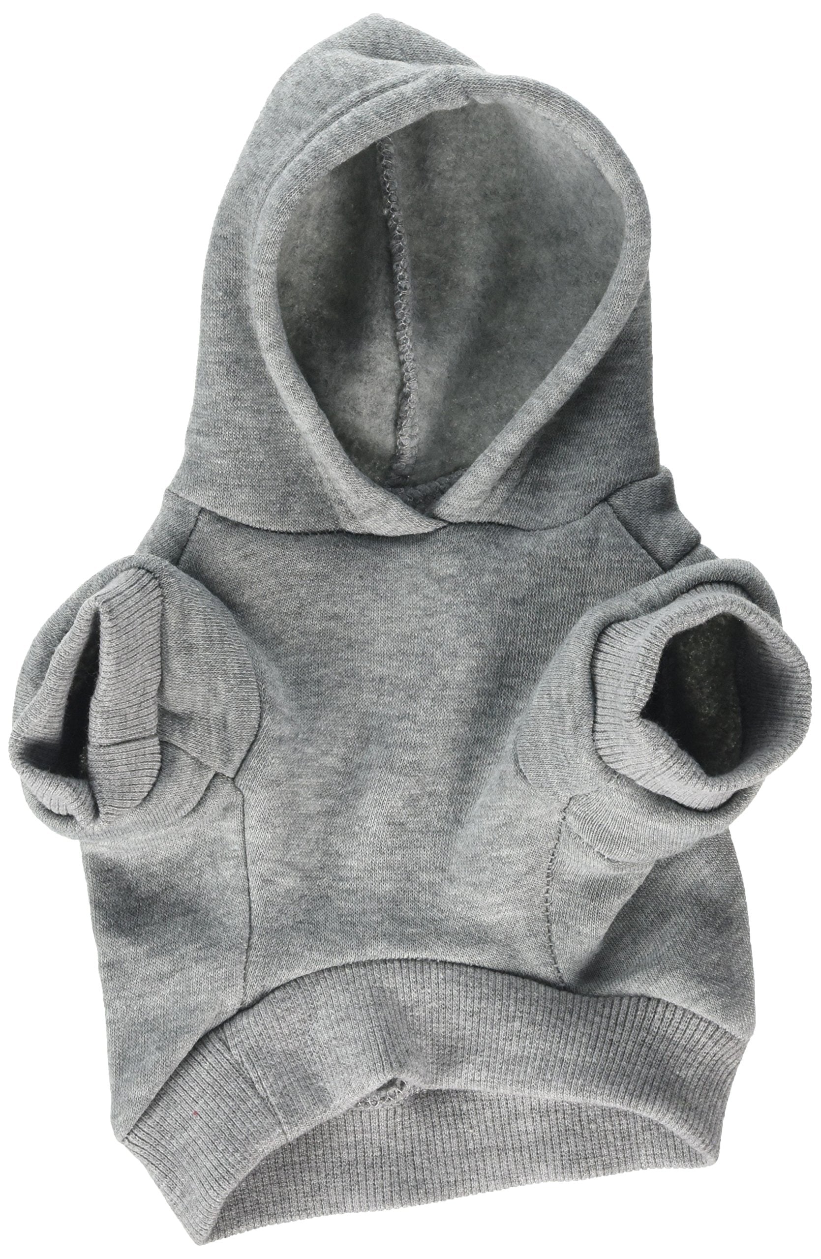 Pet, Dog & Cat Hoodie Rhinestone, &quot;Bad Dog&quot; Gray SM (3-6 lbs.)
