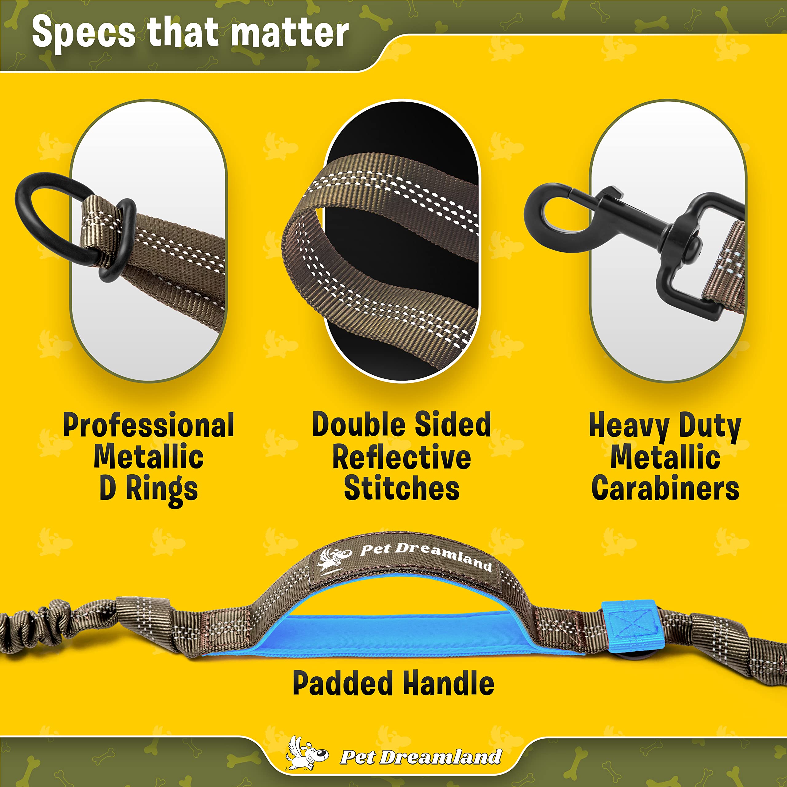 Exquisite Hands-Free Dog Leash - Perfect For Active Pet Owners Comfortable, Durable & Ideal For Running, Walking, Hiking - Premi