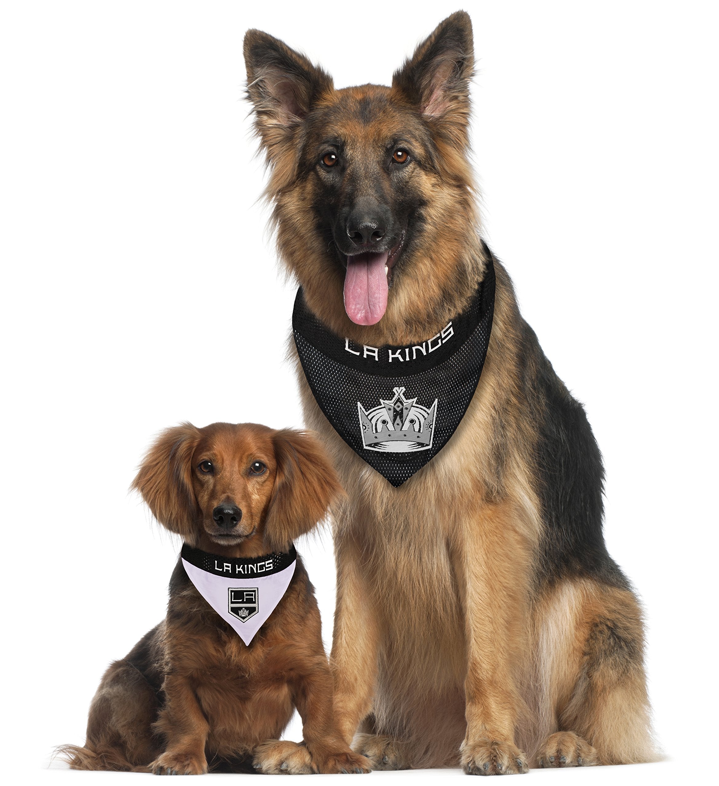 NHL Los Angeles Kings Bandana for Dogs & Cats, Small/Medium. - Cute & Stylish Bandana! The Perfect Hockey Fan Scarf Bandana, Gre