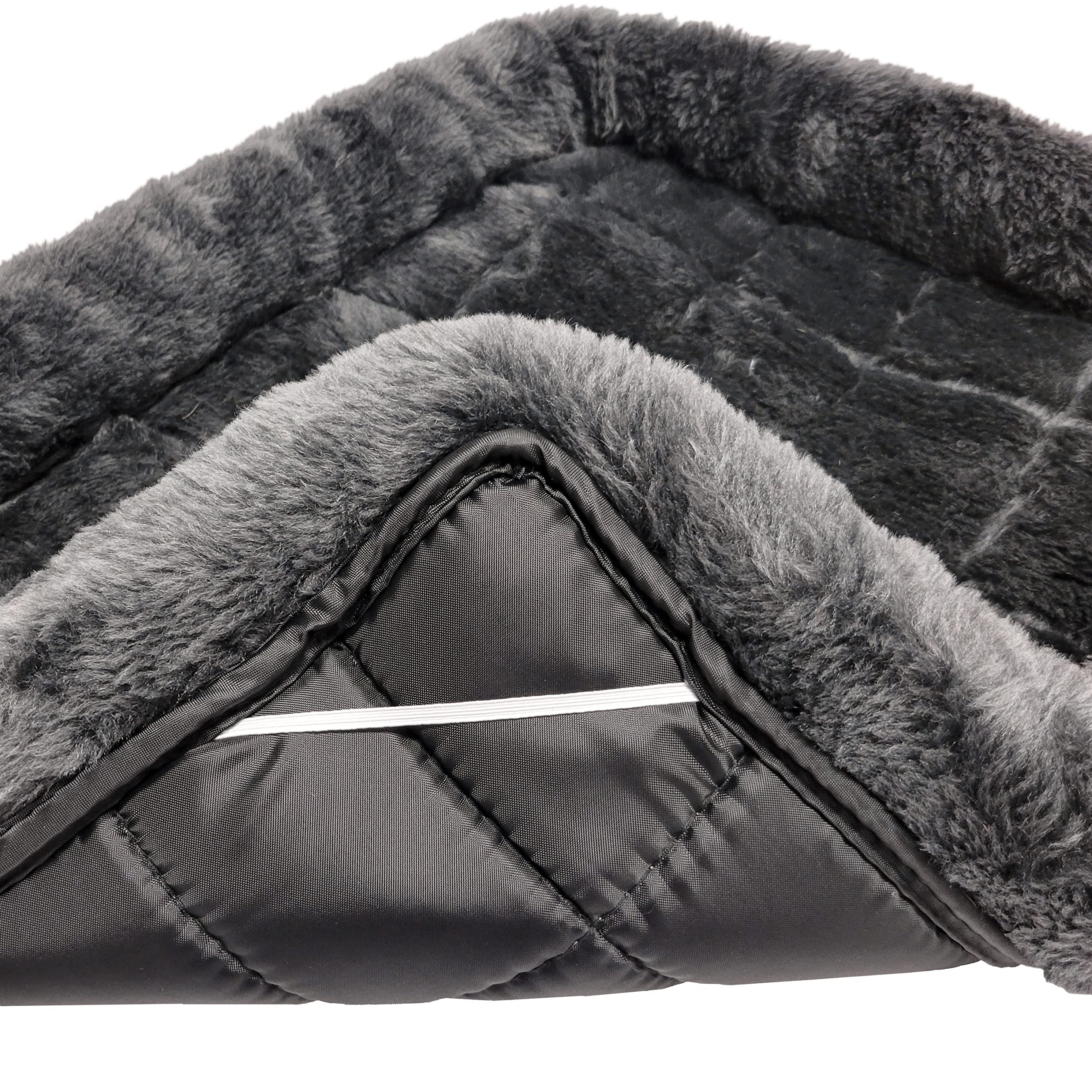 Midwest Homes For Pets 54L-Inch Gray Dog Bed Or Cat Bed W/ Comfortable Bolster | Ideal For Giant Dog Breeds (Great Dane / Mastiff) & Fits A 54-Inch Dog Crate