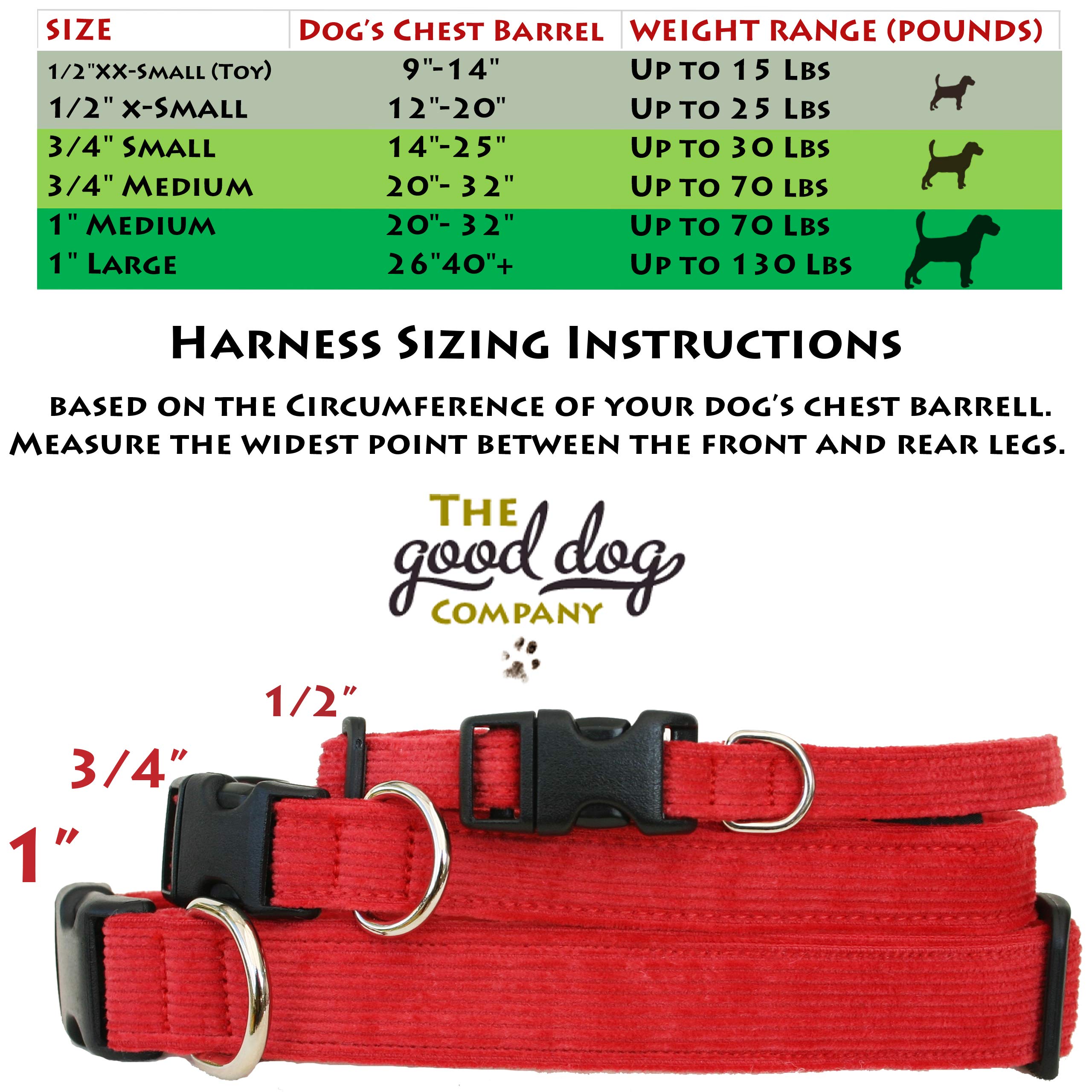 Hemp Corduroy Harness Available In 9 Colors H-Style (Avocado, 1' Large)