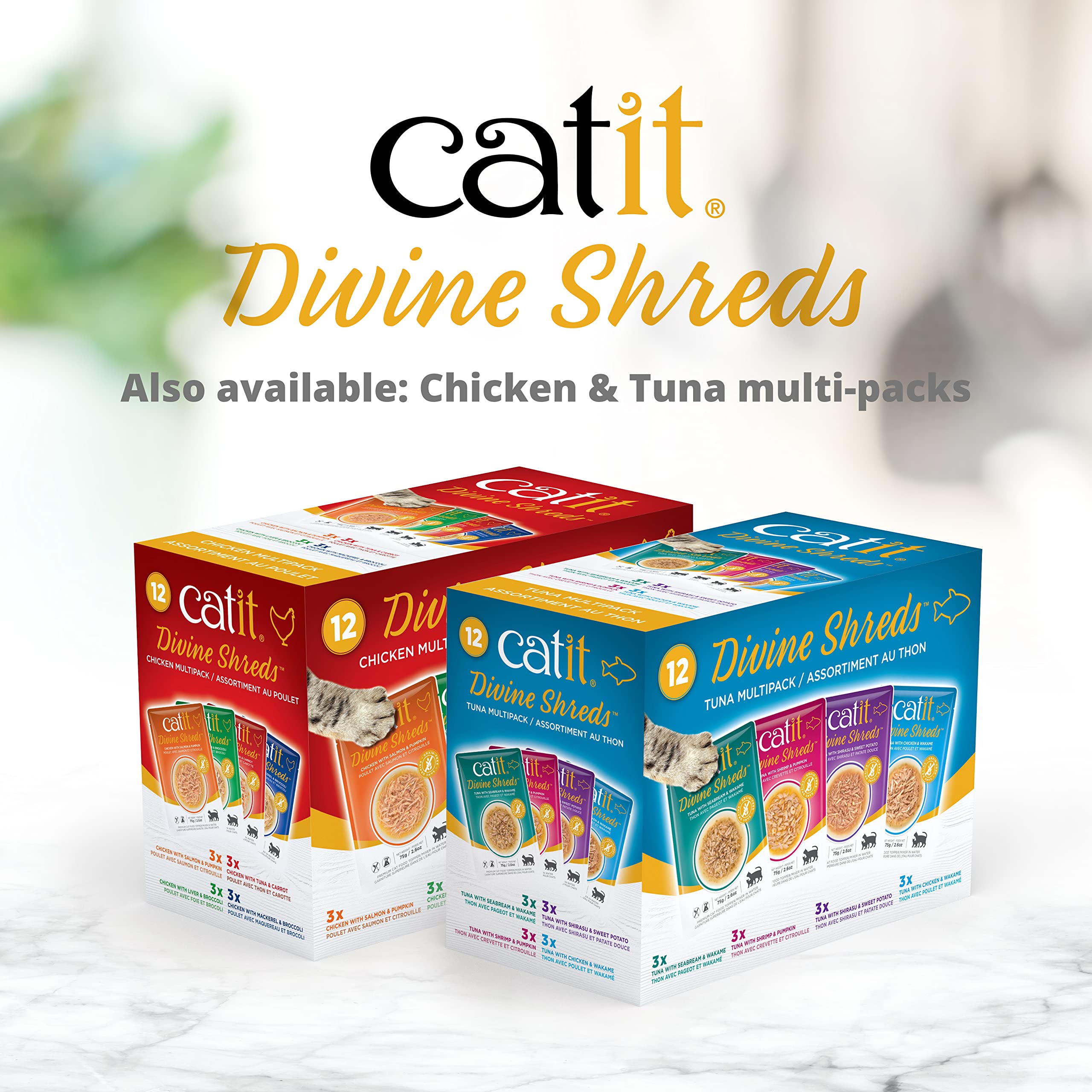 Catit Divine Shreds Chicken with Tuna and Carrot