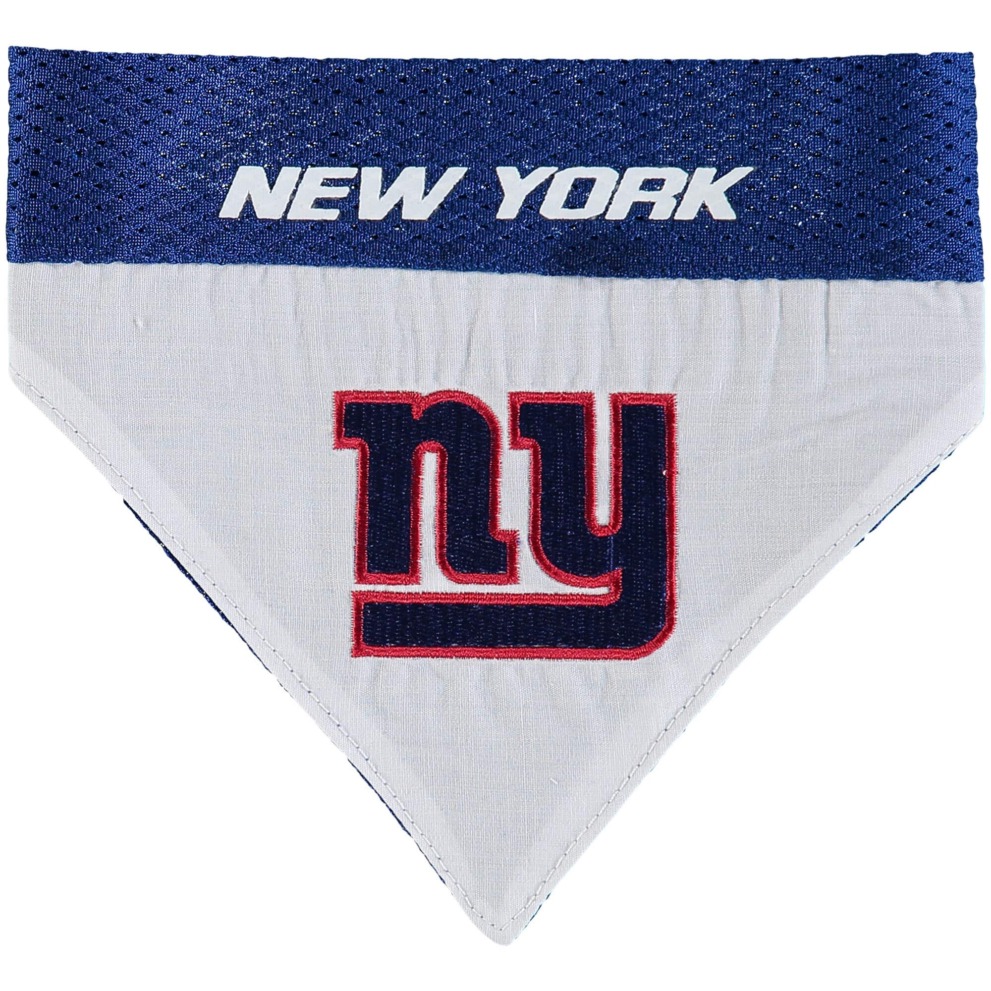 Pets First Nfl Dog Bandana - New York Giants Reversible Pet Bandana. 2 Sided Sports Bandana With A Premium Embroidery Team Logo, Large/X-Large. - 2 Sizes & 32 Nfl Teams Available