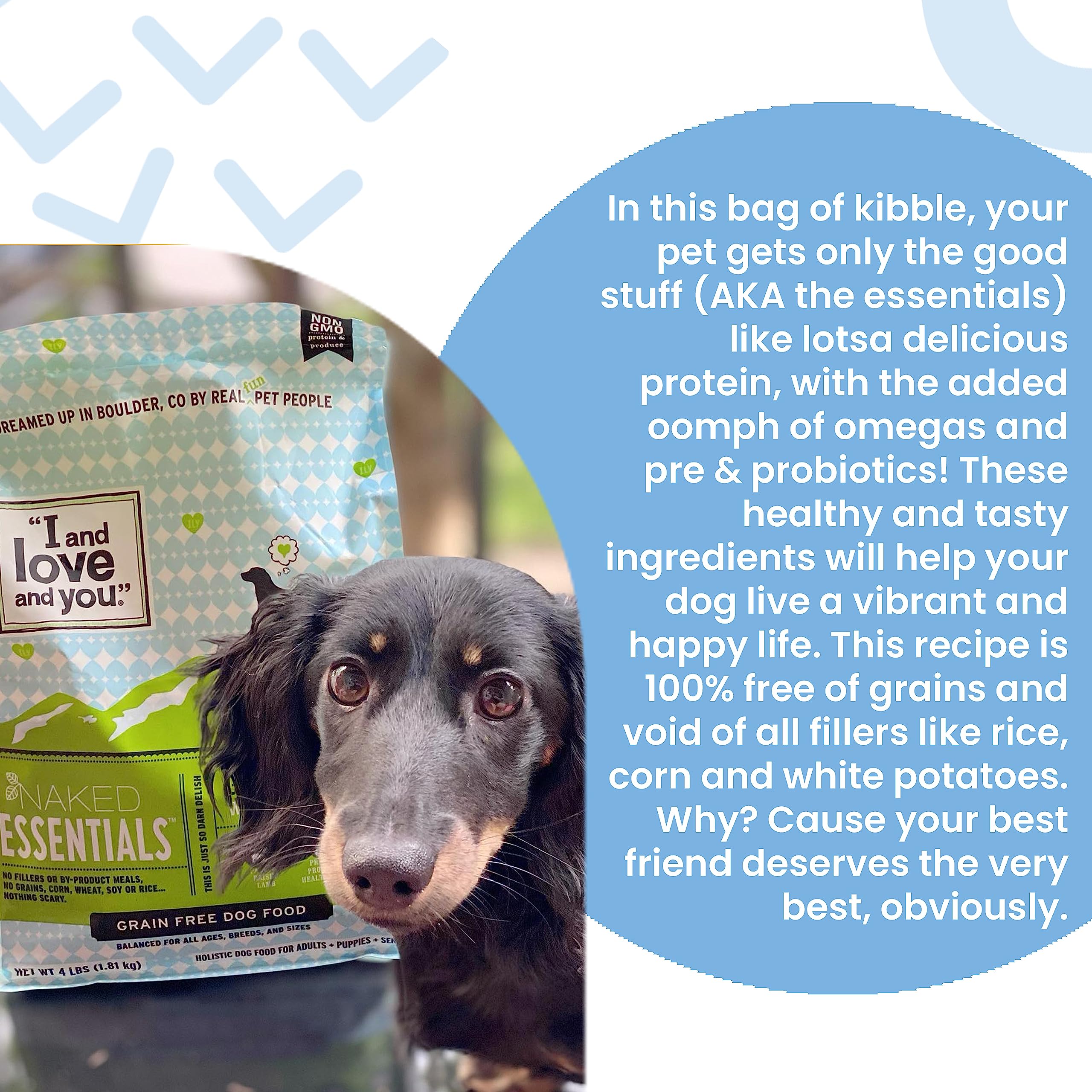 I And Love And You - Dog Kibble Chicken And Duck - Case of 4-4 LB (4x4 LB)