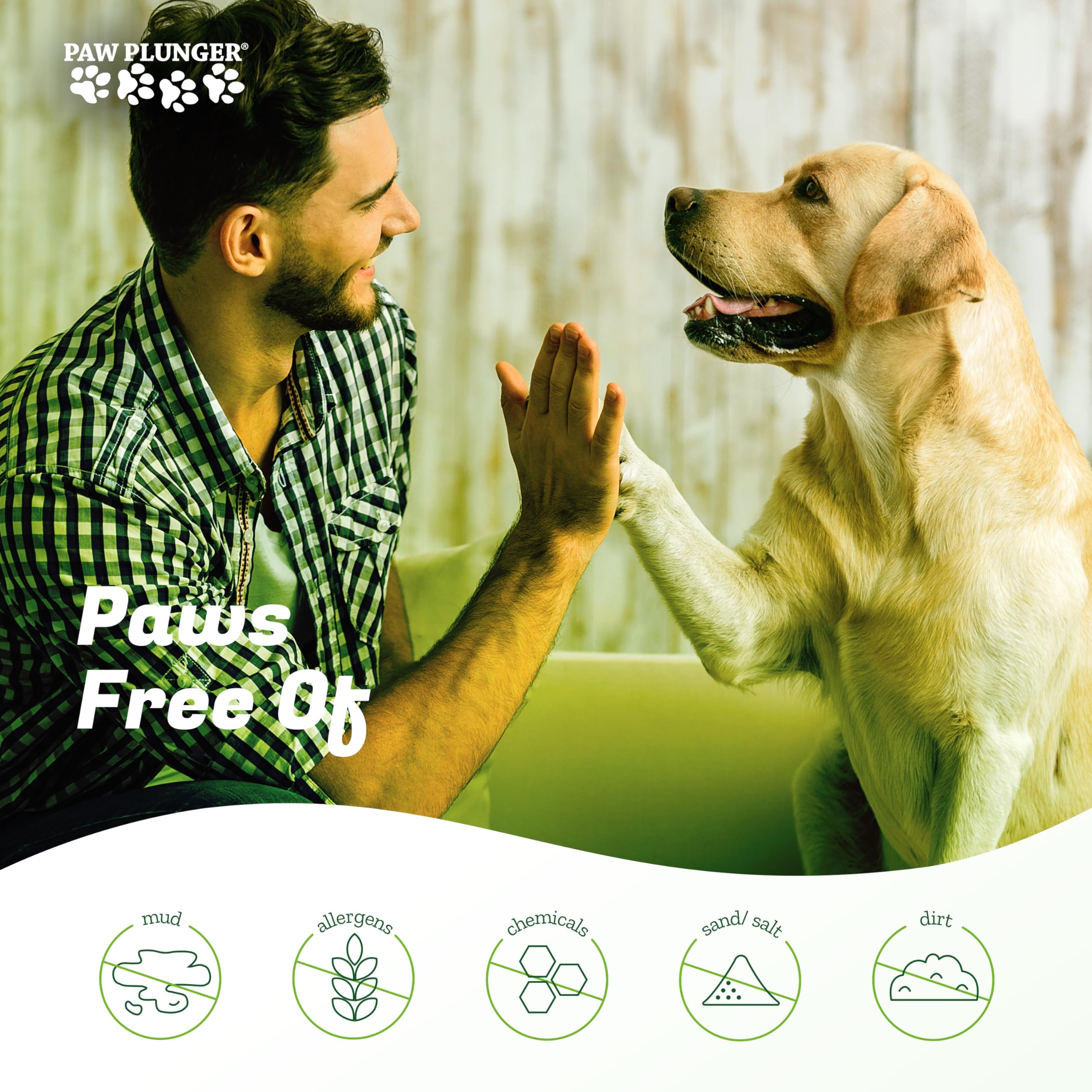 Paw Plunger – Dog Paw Cleaner - Puppy Essentials - Portable Dirty Paw Washer - Ideal For Small Dogs - Pink