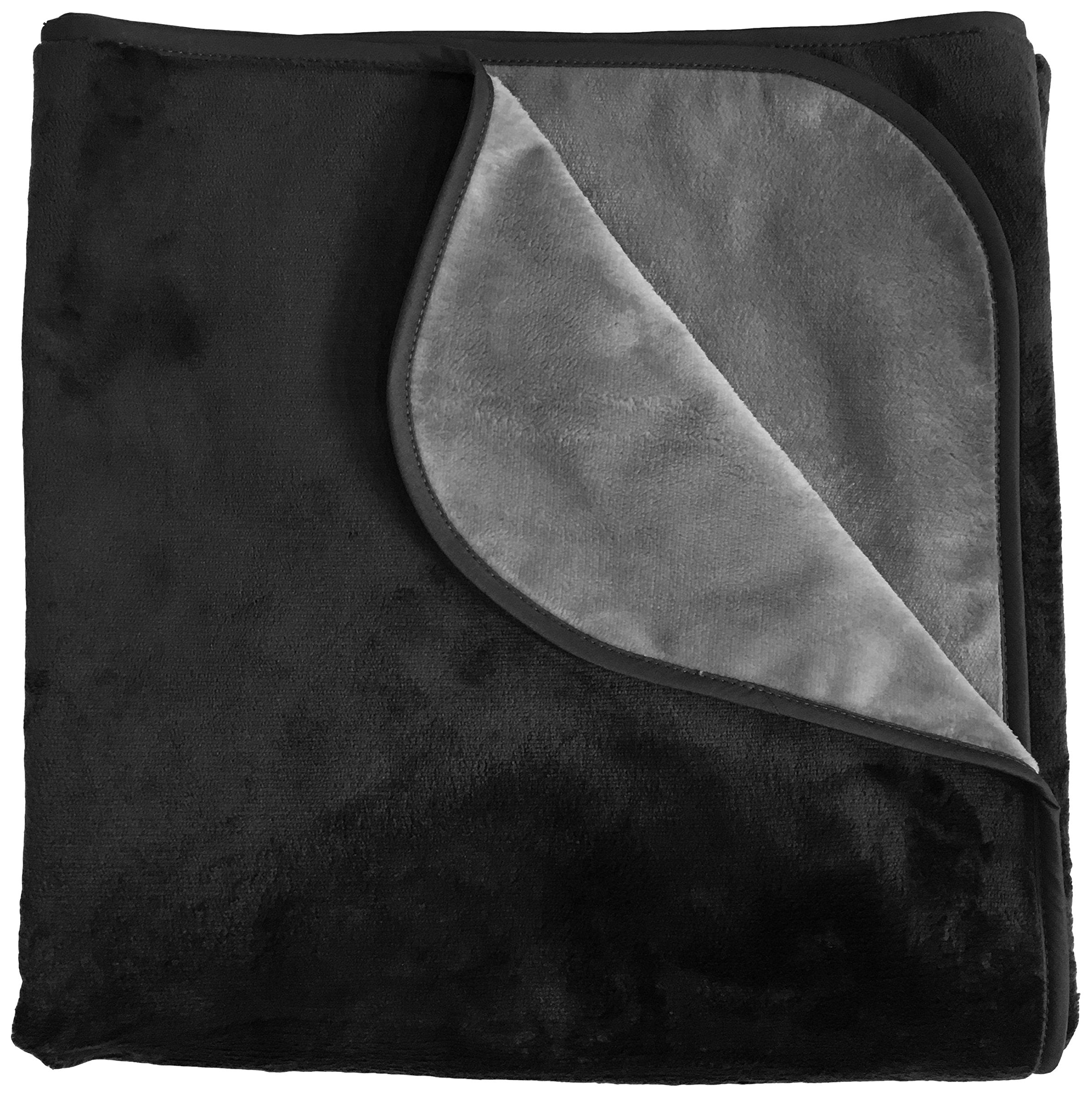 Mambe Silky Waterproof Throw for Protecting Furniture Bed Couch from Stains Caused by Dogs, Cats, Incontinence. Soft, Washable, 