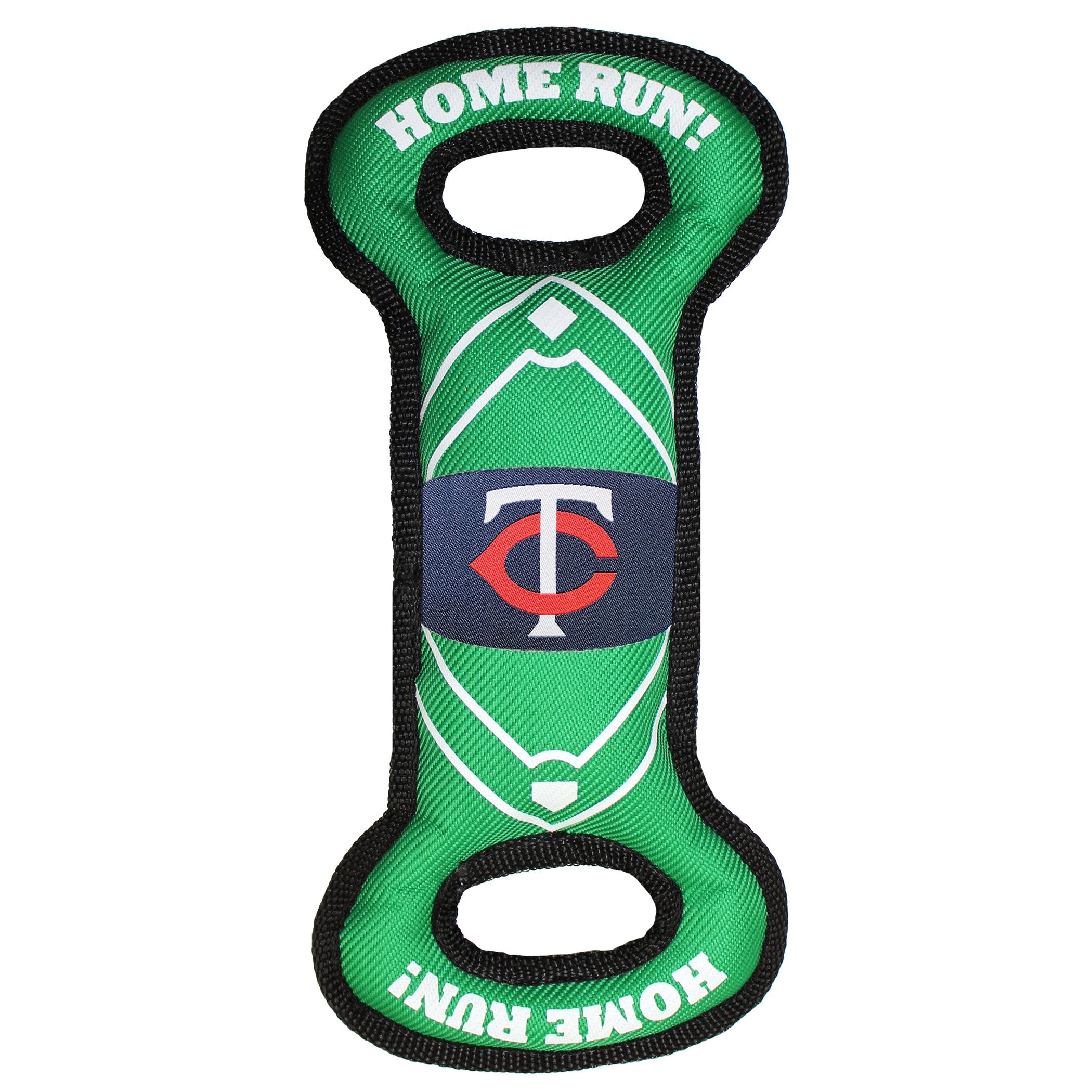 Pets First Mlb Minnesota Twins Baseball Field Dog Toy With Double Rim Stitching & Inner Squeaker