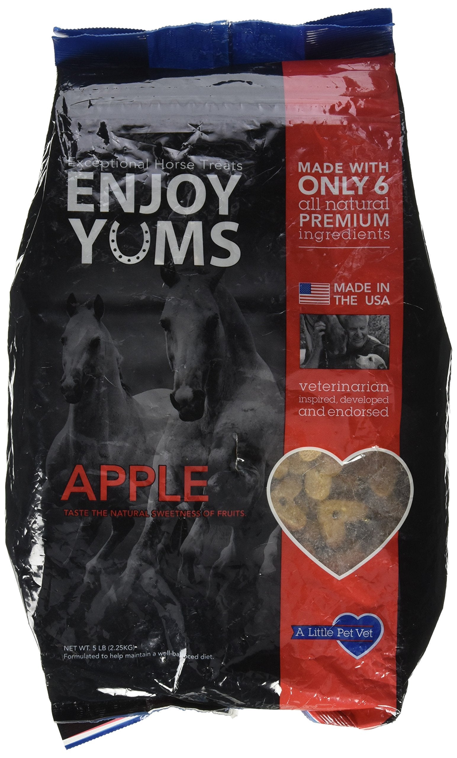 A Little Pet Vet Enjoy YUMS Horse Treats 5 lb Apple