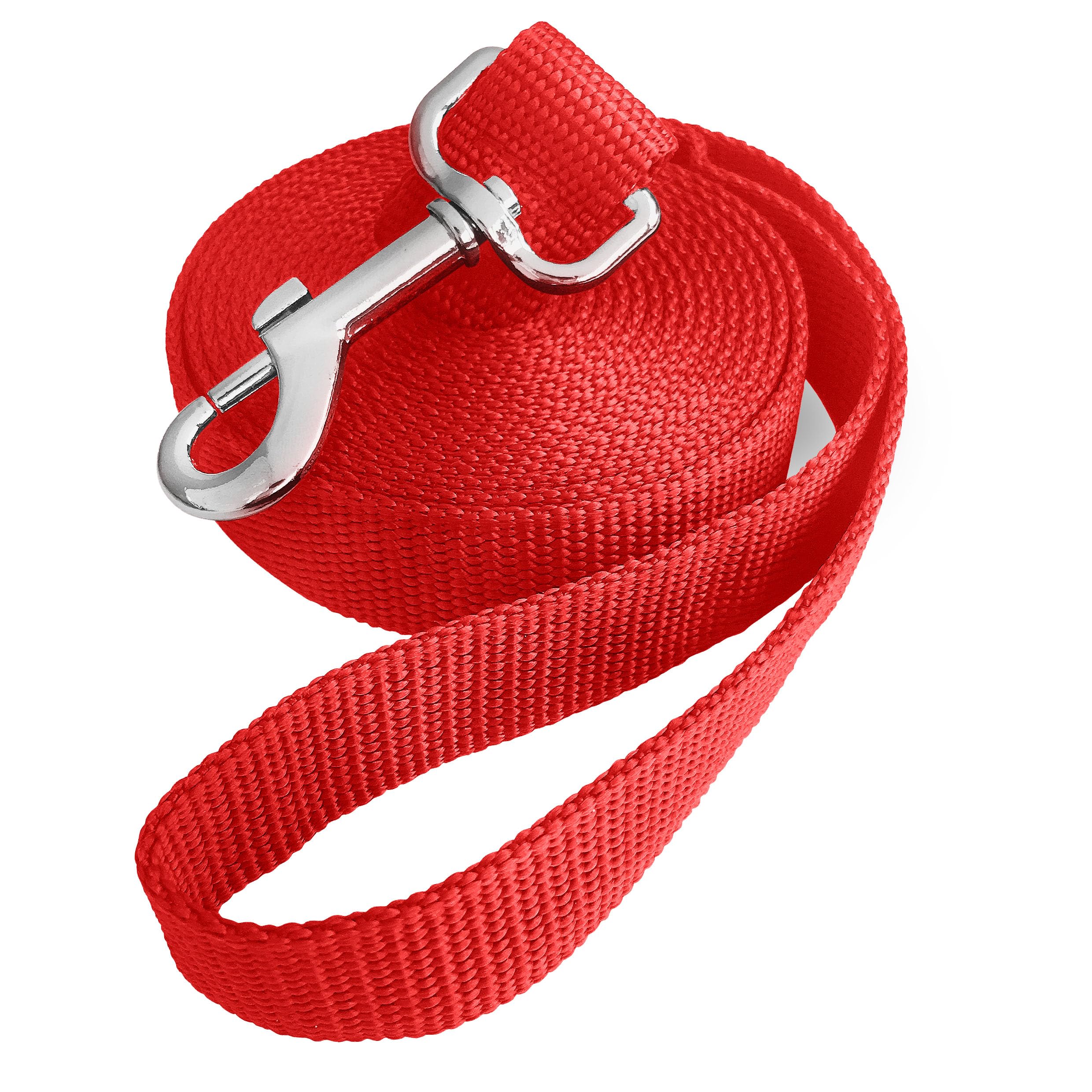 Jeckpat 10Ft Red Dog Leashes Long Line Training Leash,For Large,Medium And Small Dogs,Long Puppy Lead,For Training,Backyard,Camp