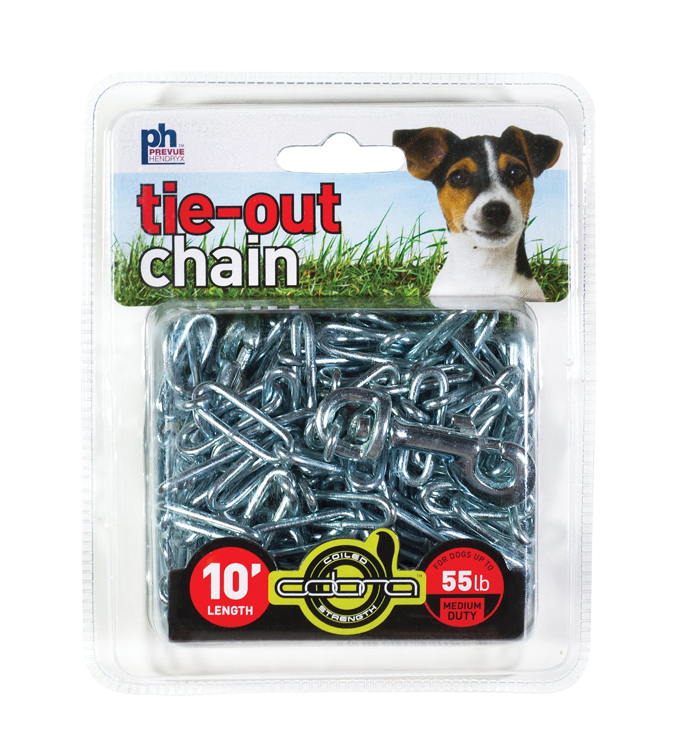 Prevue Pet Products 2113 Medium-Duty 10' Tie-Out Chain, Steel
