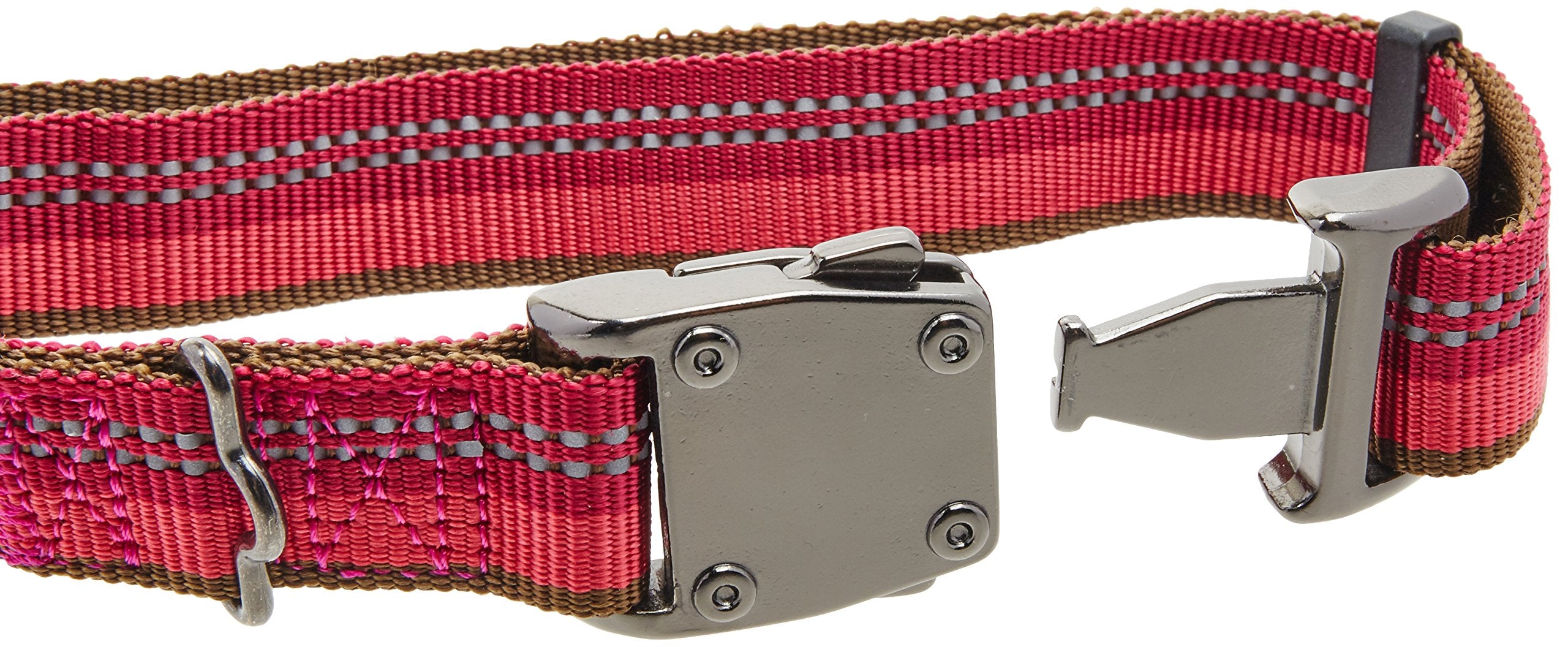 Coastal Pet K9 Explorer Reflective Adjustable Dog Collar Berry Red