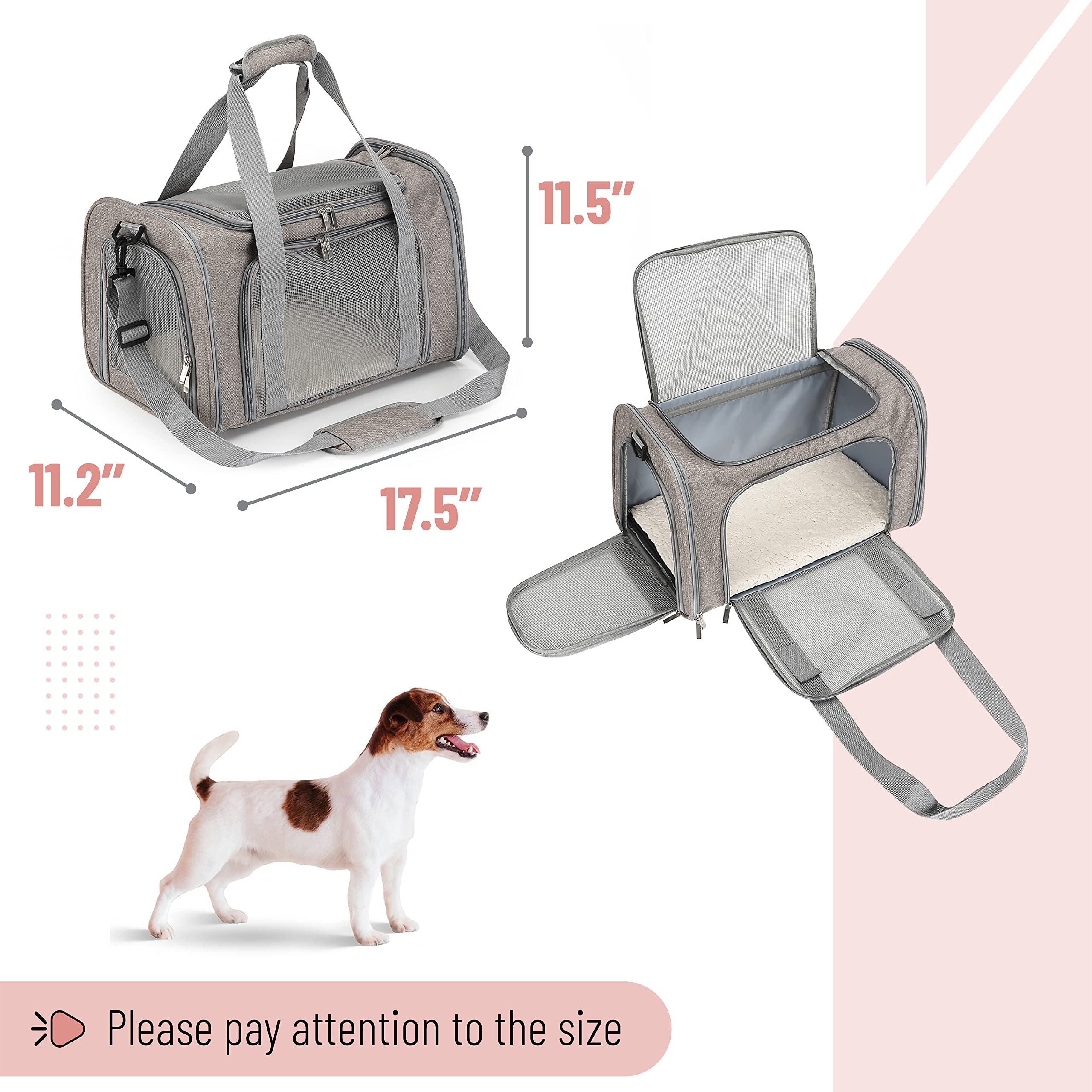Mr. Pen- Pet Carrier, Cat Carrier, Dog Carrier, Cat Bag Carrier, Cat Travel Carrier, Soft Cat Carrier, Dog Travel Carrier, Pet Travel Carrier, Dog Soft-Sided Carriers, Cat Carrier Bag