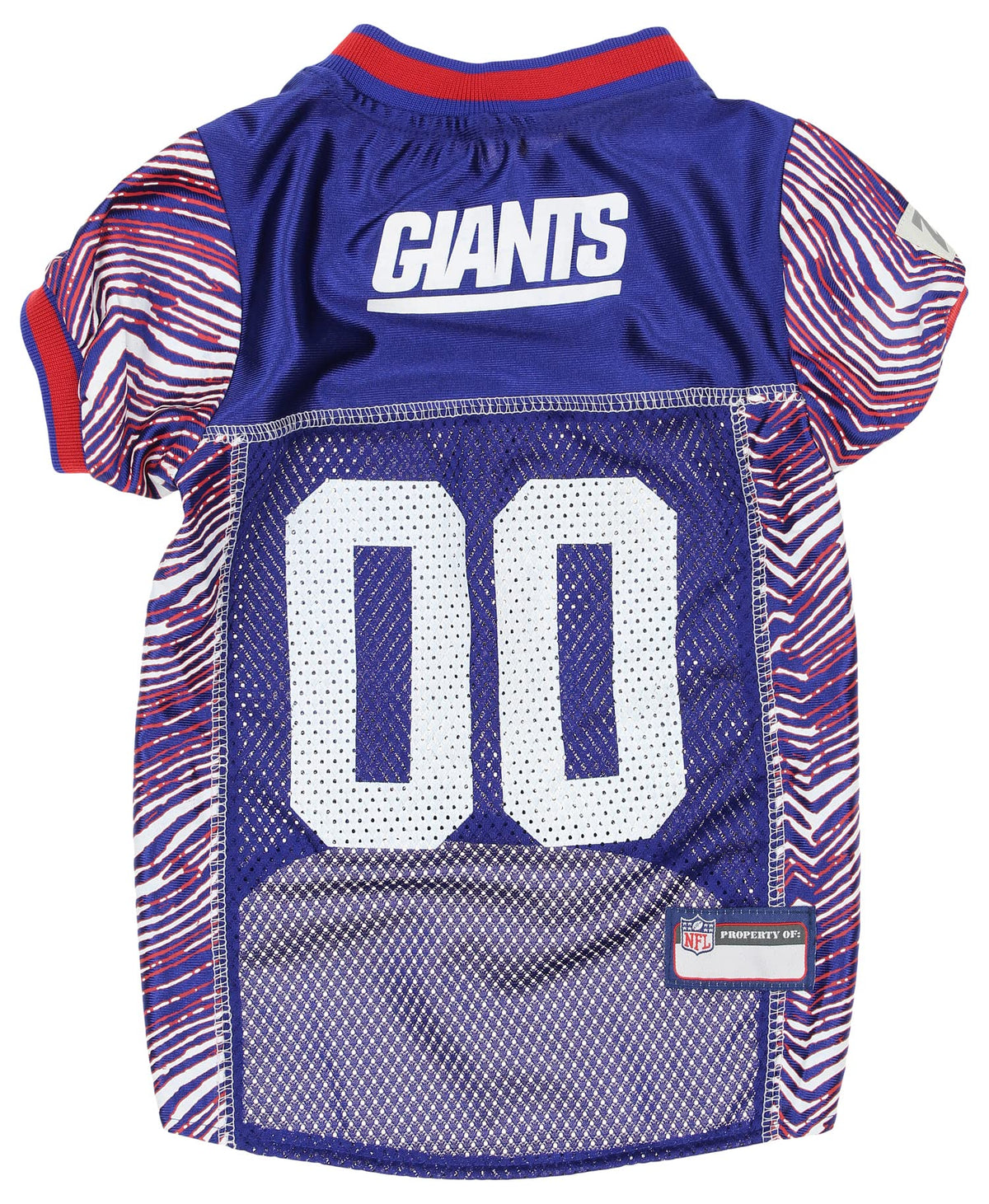 Zubaz Nfl Team Pet Jersey For Dogs, New York Giants, Small