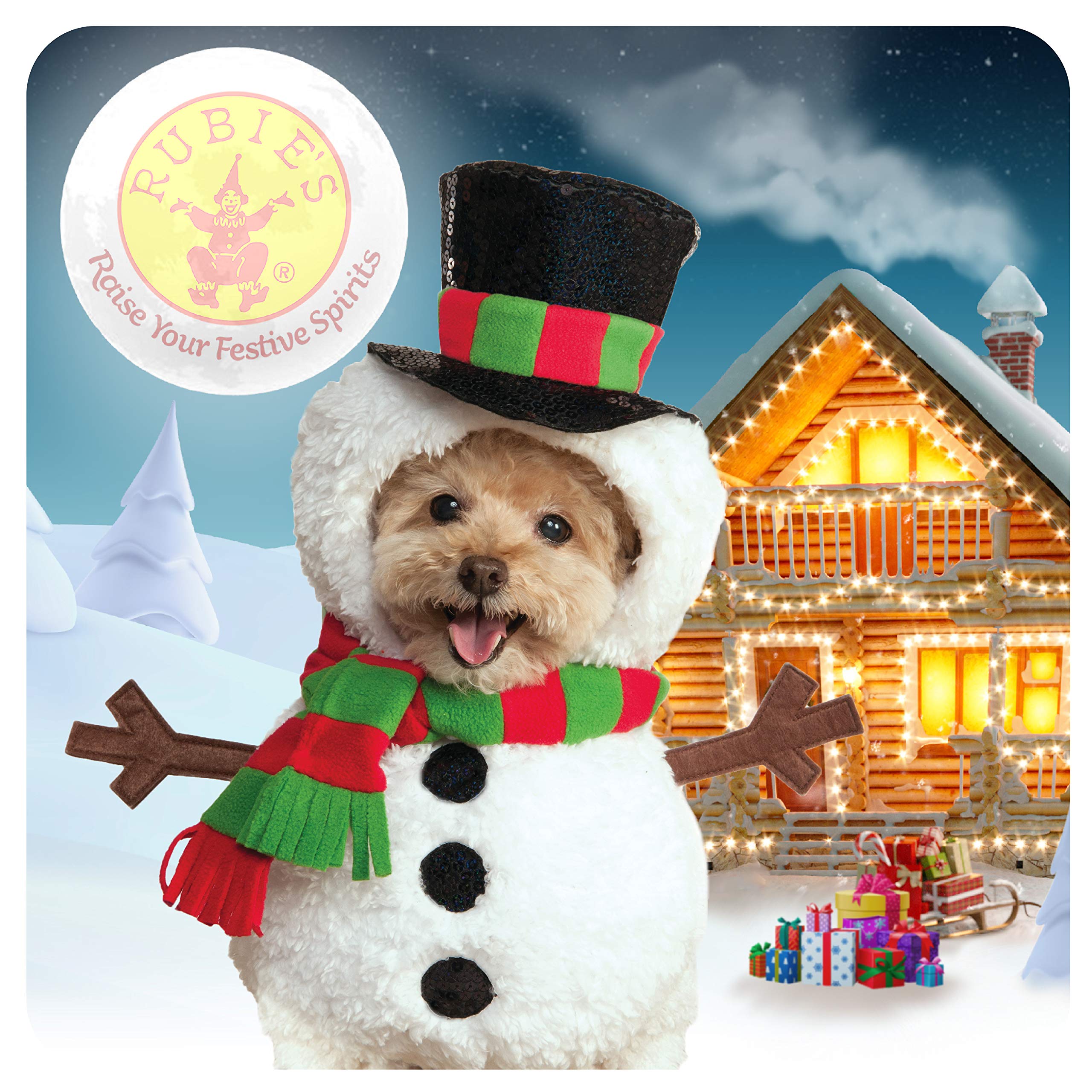 Rubie's Walking Snowman Pet Costume, Large, Multicolor