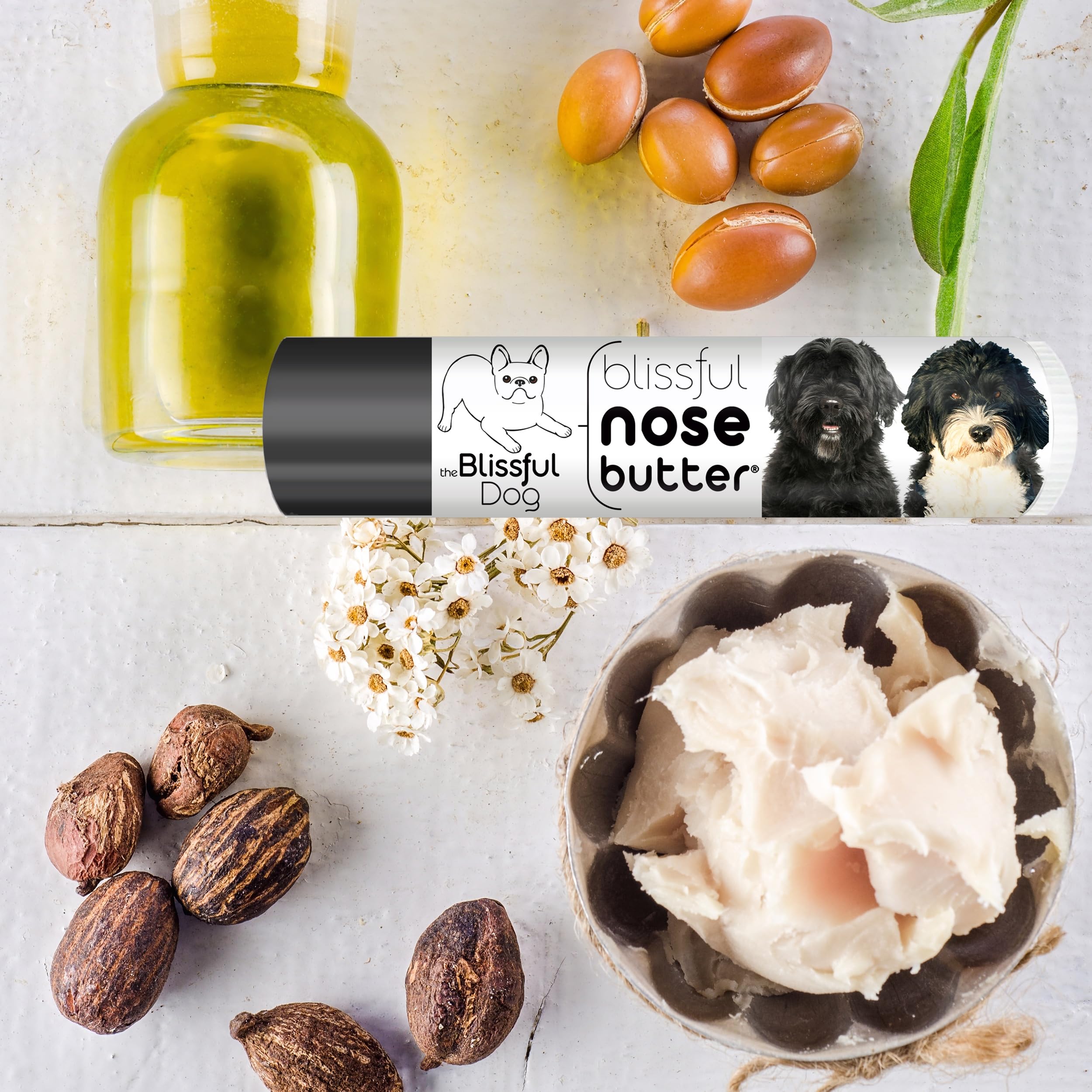 The Blissful Dog Portuguese Water Dog Unscented Nose Butter - Dog Nose Butter, 0.15 Ounce