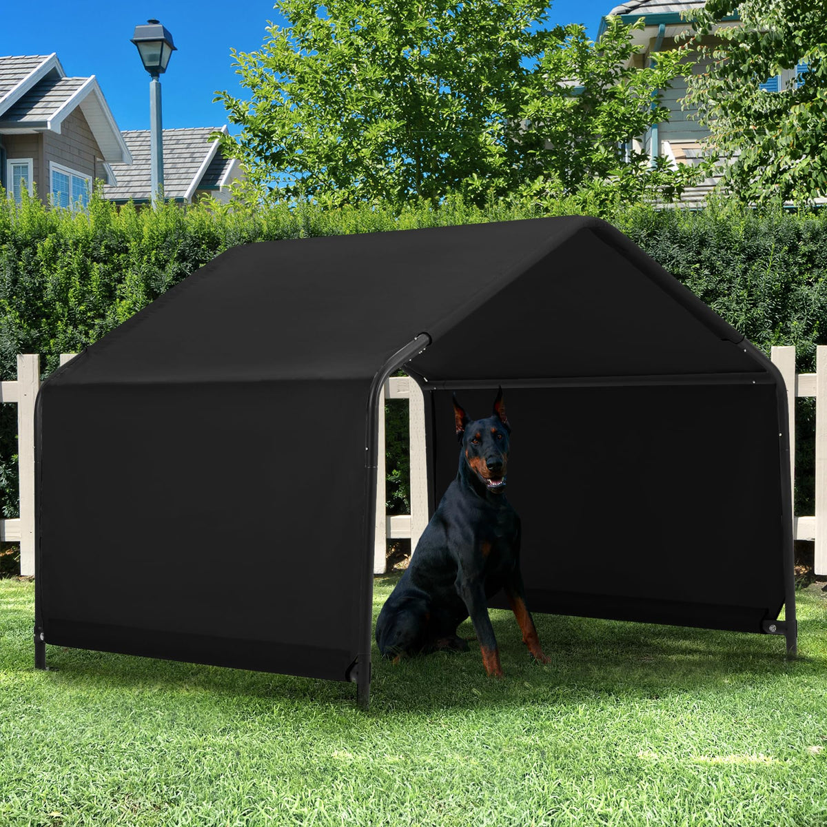 Yokaniwa Dog Shade Shelter Outdoor 4'X4'X3' Tent For Large Medium Dogs, Outside Sun Rain Canopy Pet House For Cats Pigs Livestoc
