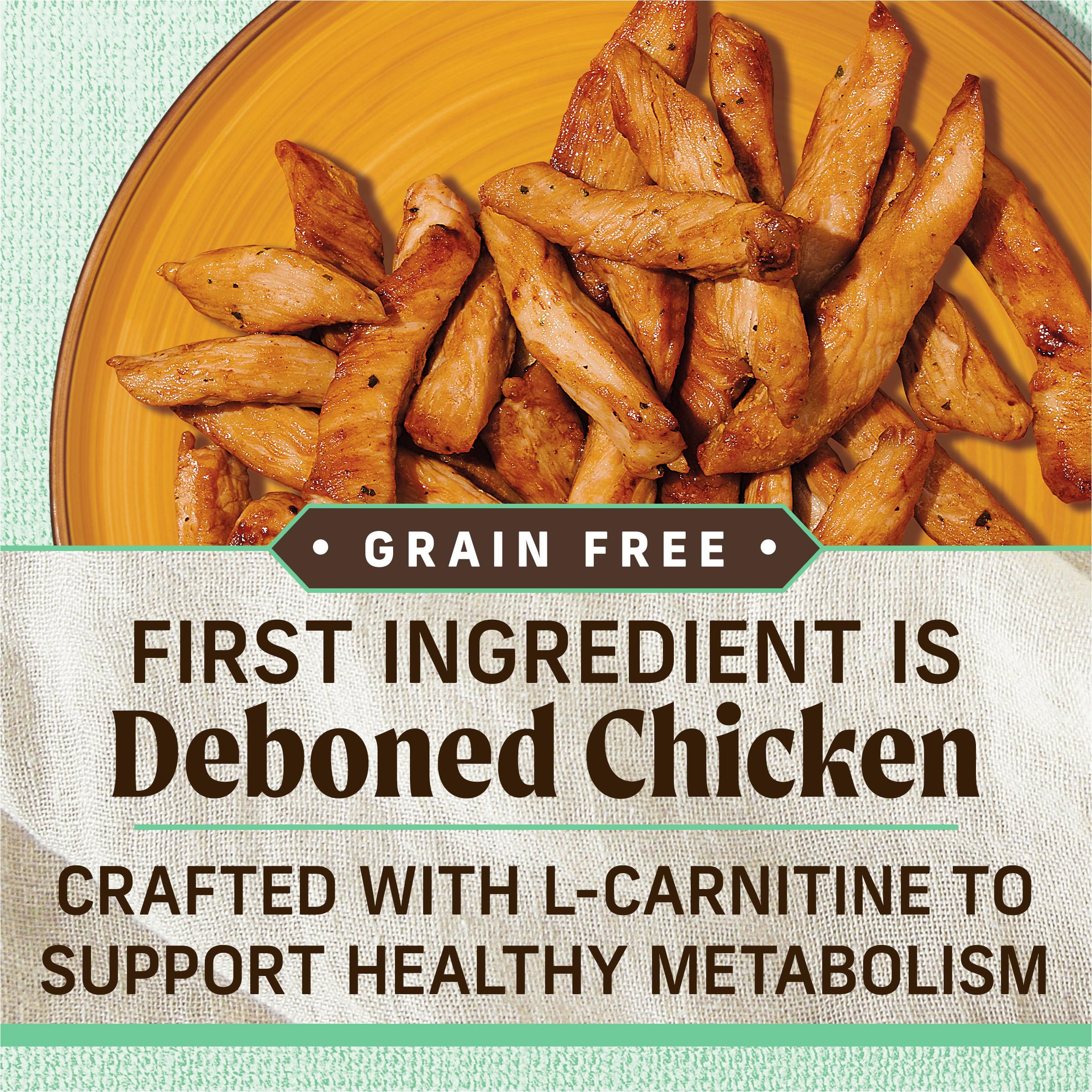 Merrick Lil Plates Premium Grain Free Senior Dry Dog Food For Small Dogs, Real Chicken, Sweet Potato Kibble - 12.0 lb. Bag