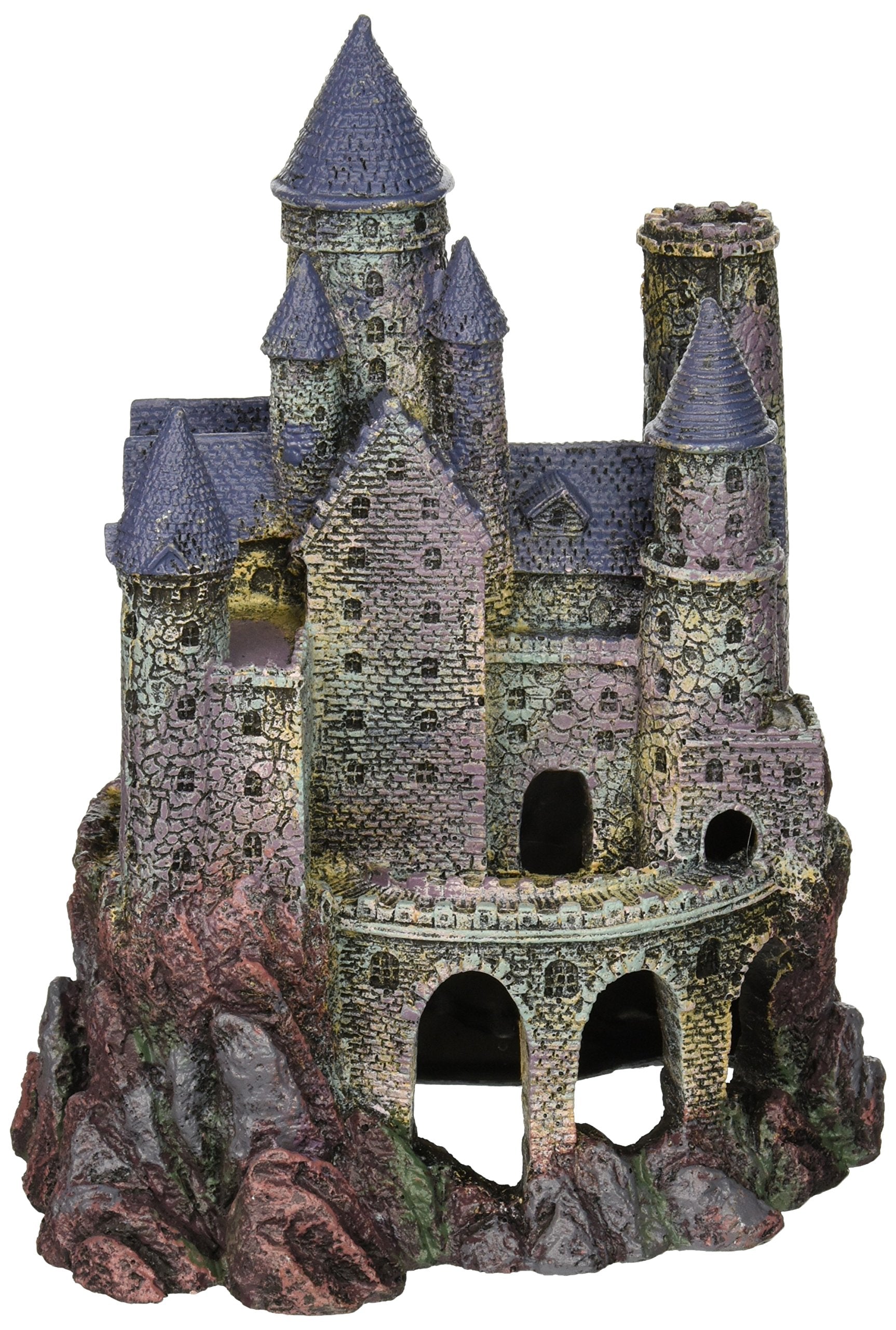 Penn-Plax Age-Of-Magic Wizard’S Castle Aquarium Décor – Resin For Freshwater And Saltwater Fish Tanks – Large (Rrw8)