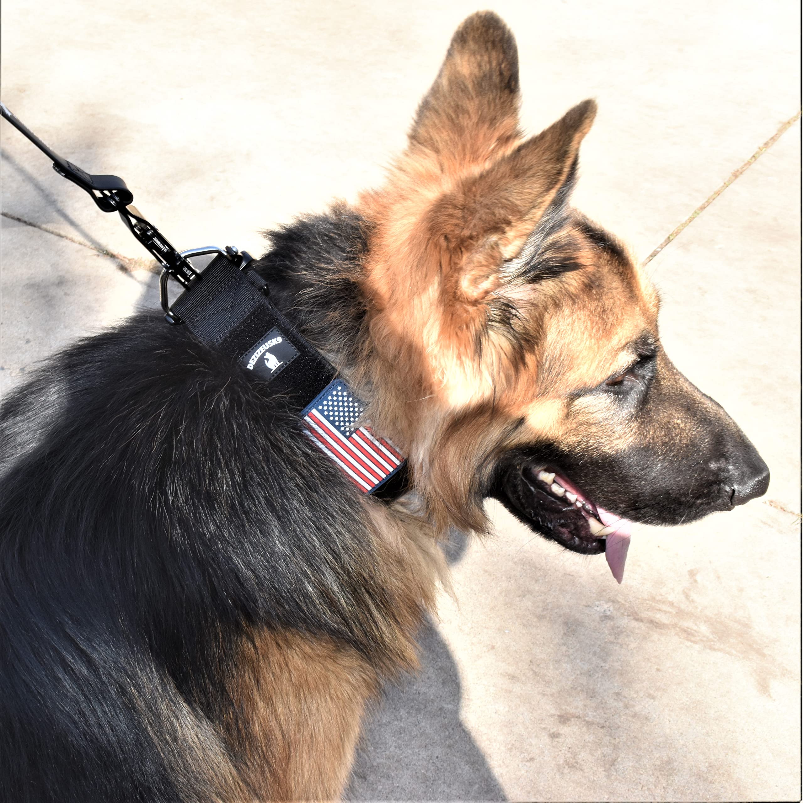 Tactical Dog Collar 2 Inch Wide Thick Heavy Duty Military Style With Metal Buckle, Adjustable For Medium - Large Breeds, Durable