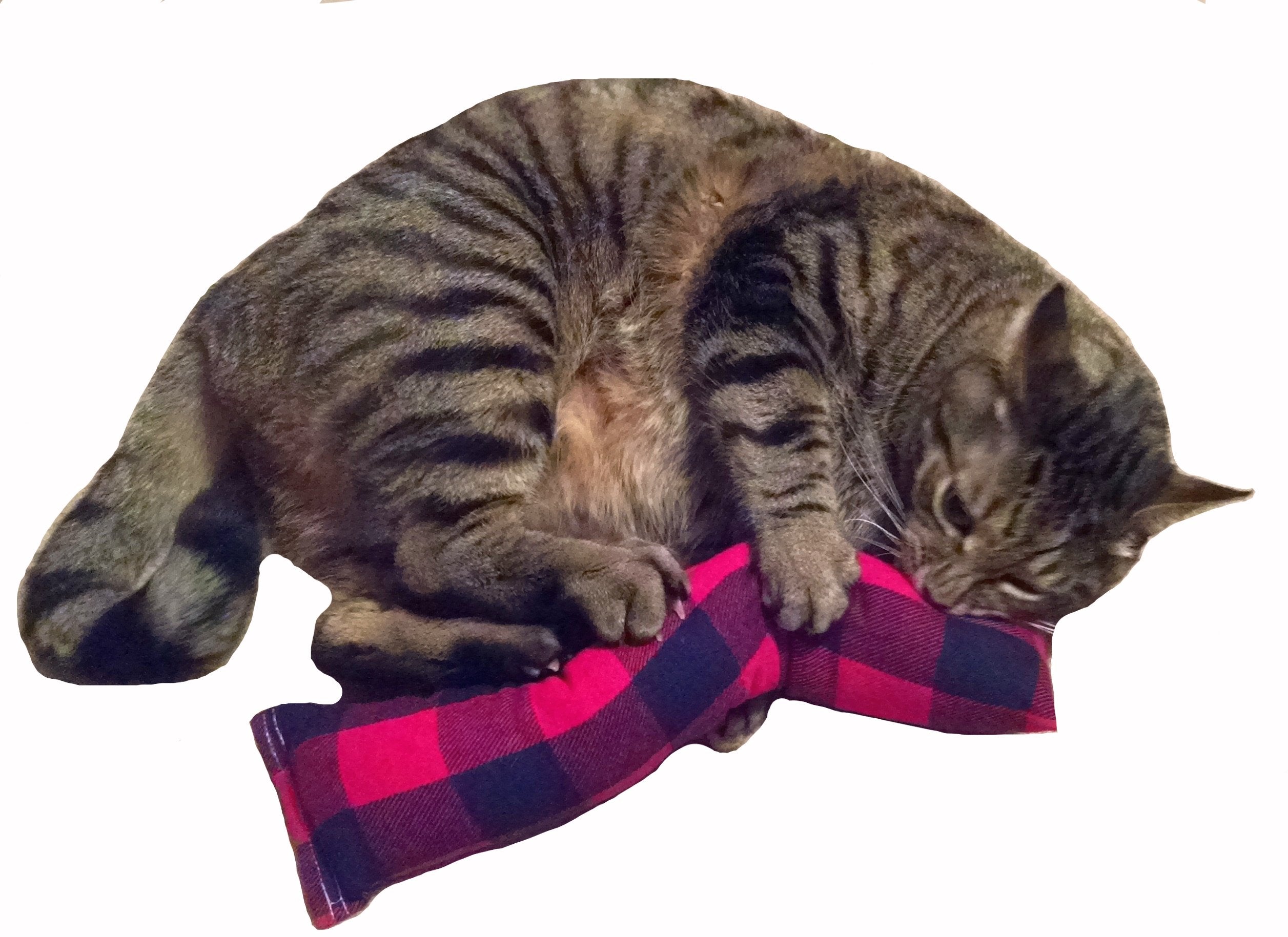 West Coast Pet Products 15'' Catnip Cat Kicker Toys/Kitty Kick Sticks/Cat-Nip Kick Sticks (Red/Black Flannel) (Kickers Filled Wi