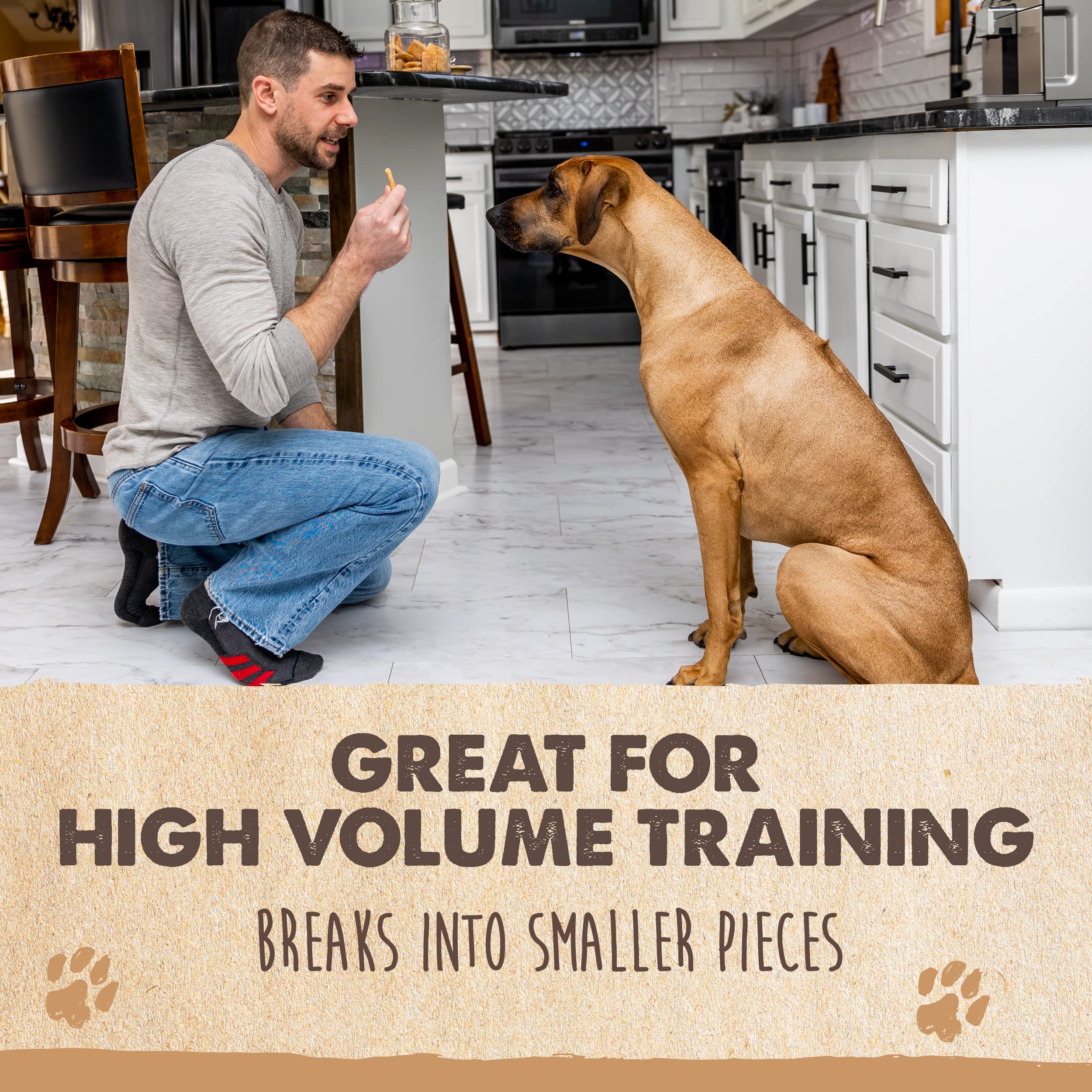Mighty Paw Yak Cheese Crackers | Healthy Puppy Treat, Hard & Crunchy Puppy Training Treat for Dog Potty Training - Ideal for Sma