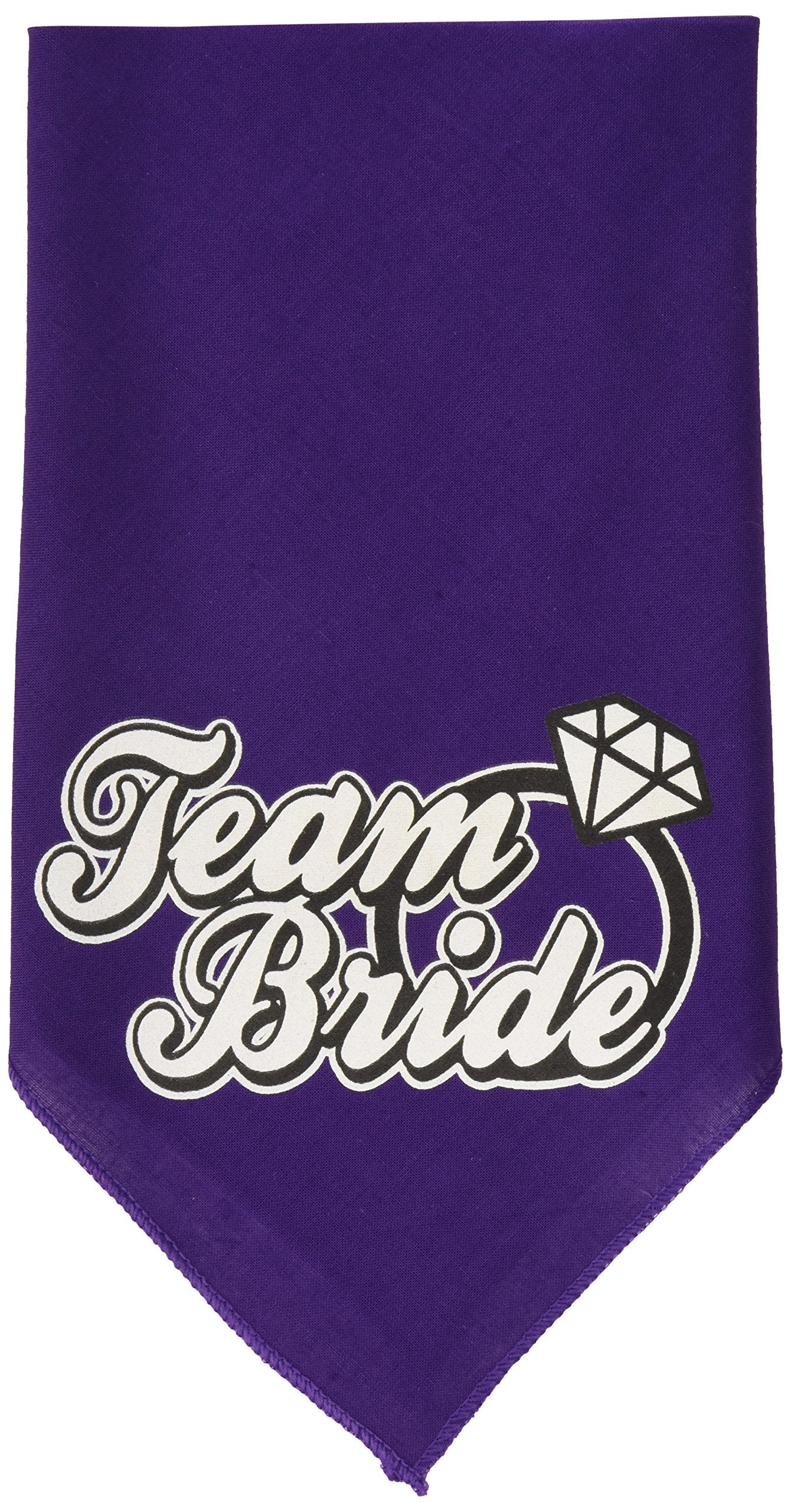 Mirage Pet Products Team Bride Screen Print Bandana, Small, Purple