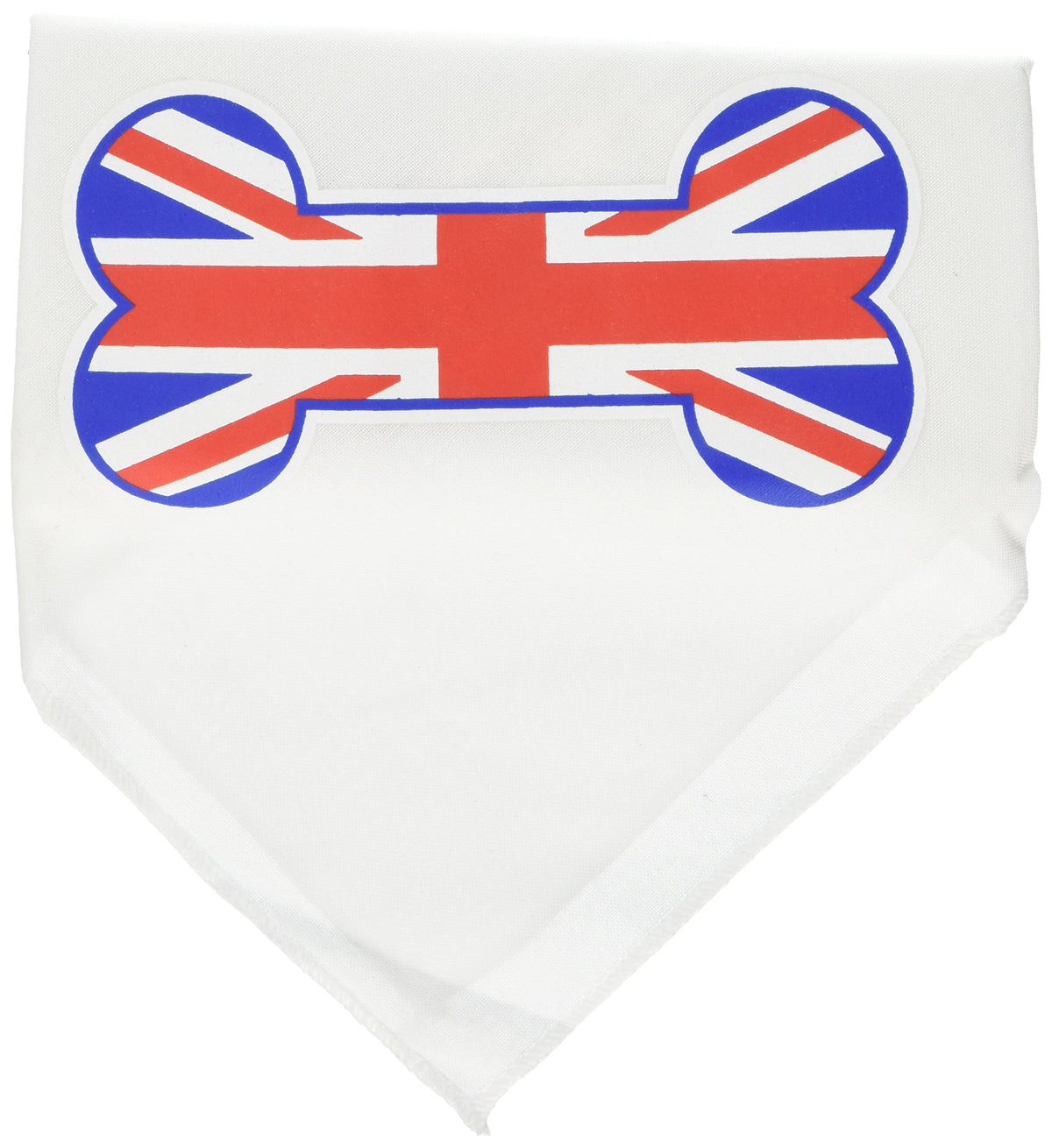 Mirage Pet Products Bone Flag UK Screen Print Bandana for Pets, Large, White