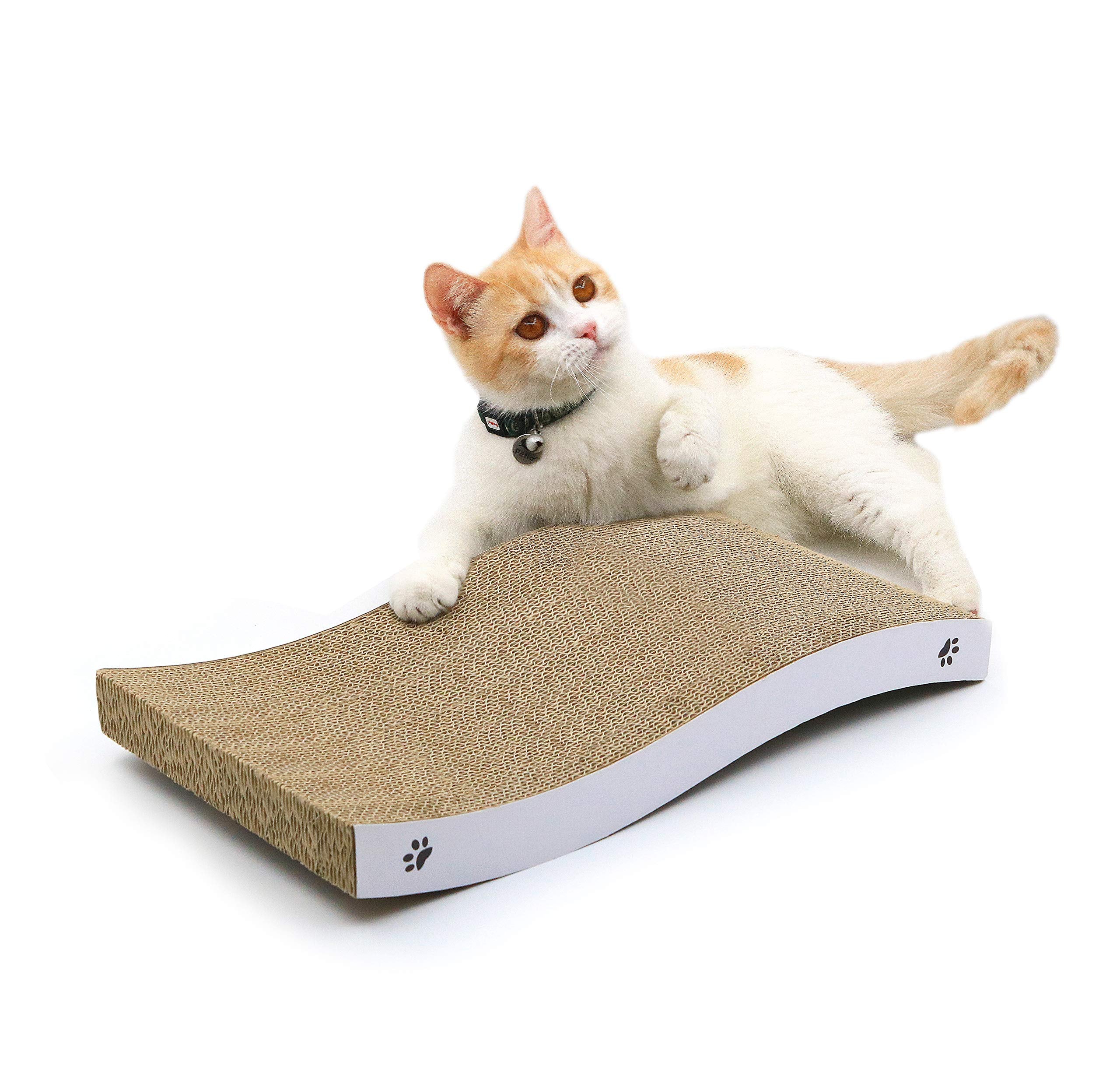Cat Scratcher, Durable Scratch Pad, Corrugated Cardboard Scratching Board For Indoor Cats, Heavy Duty, Double-Sided Usability, Recyclable, With Catnip